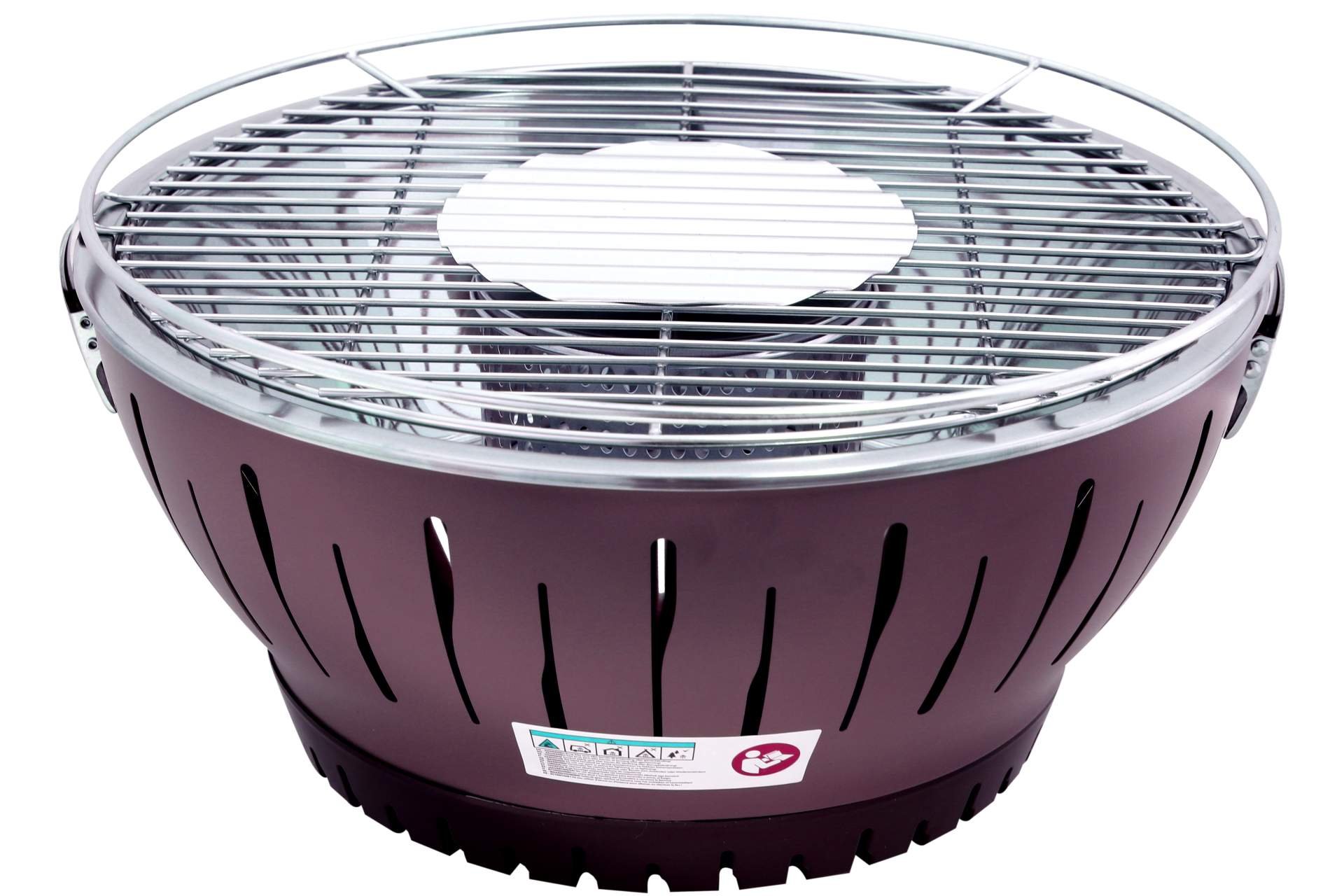 lemodo-kynast-tischgrill-holzkohle-35cm-rauchfrei-rot image 5