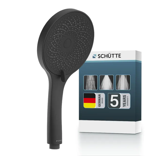 sch-tte-capri-handbrause-schwarz-mit-samtstrahl-und-3-strahlarten image 1