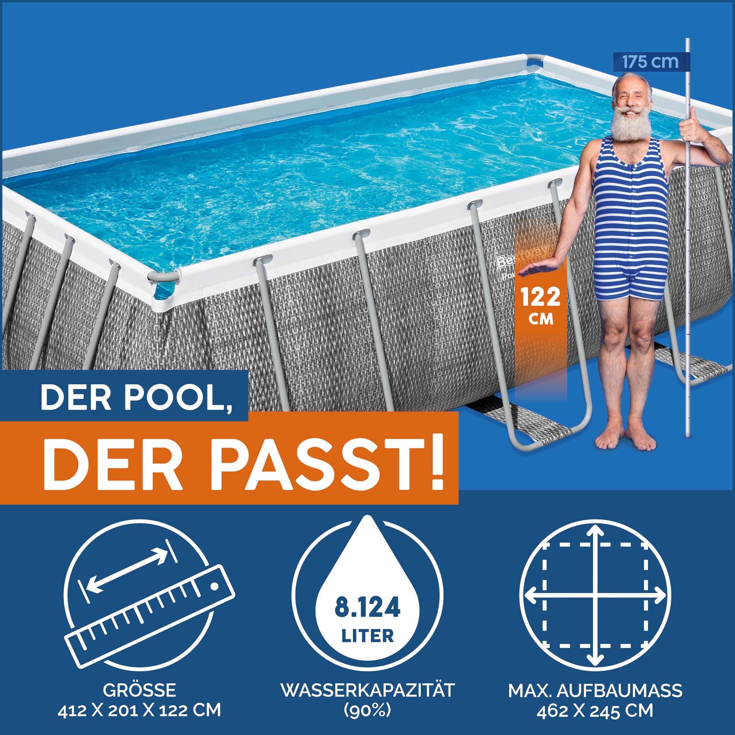bestway-power-steel-frame-pool-412-x-201-x-122-cm-komplett-set-mit-filterpumpe image 3