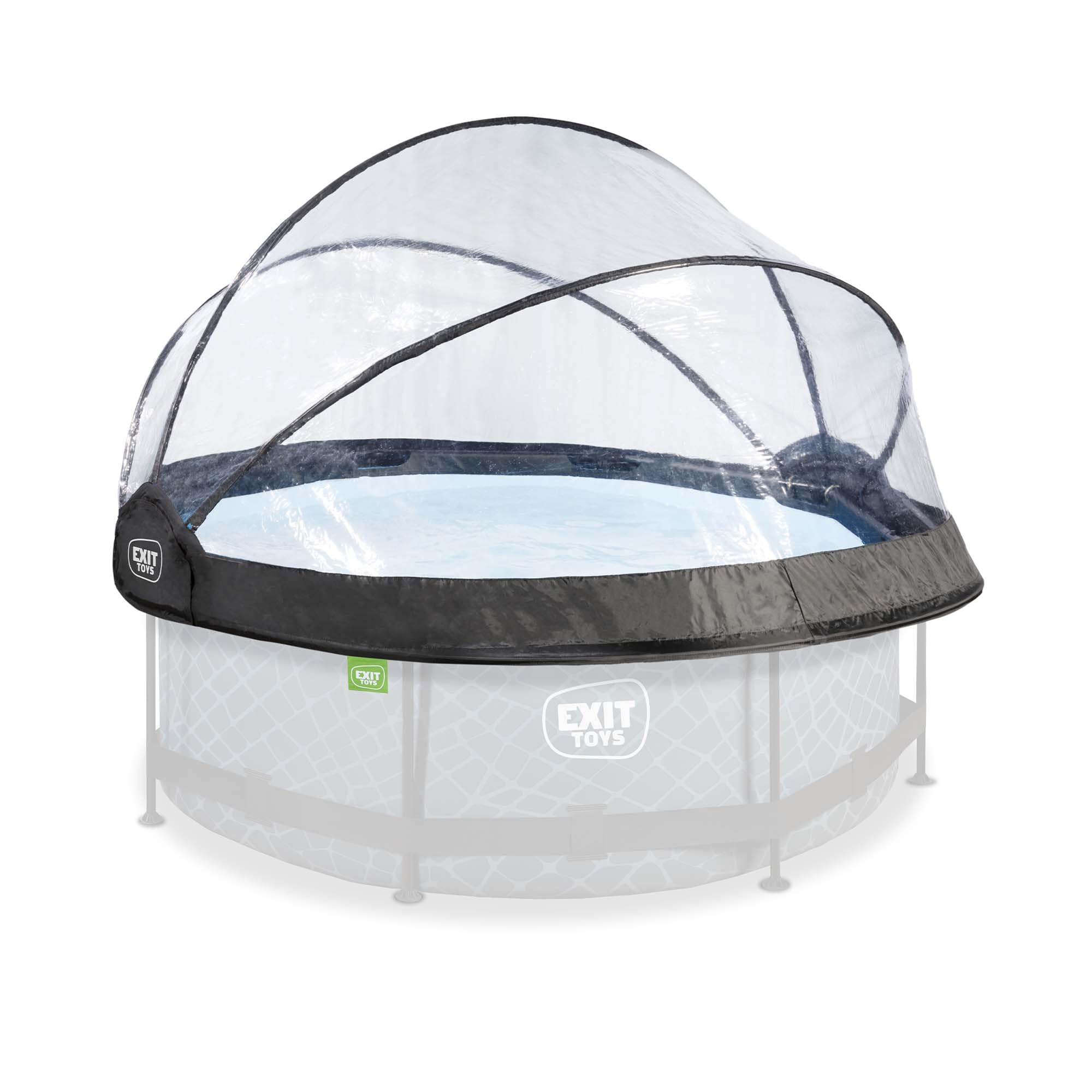 exit-toys-eco-pool-dome-eco-244-cm-transparent-f-r-rundpool-240-255-cm image 1