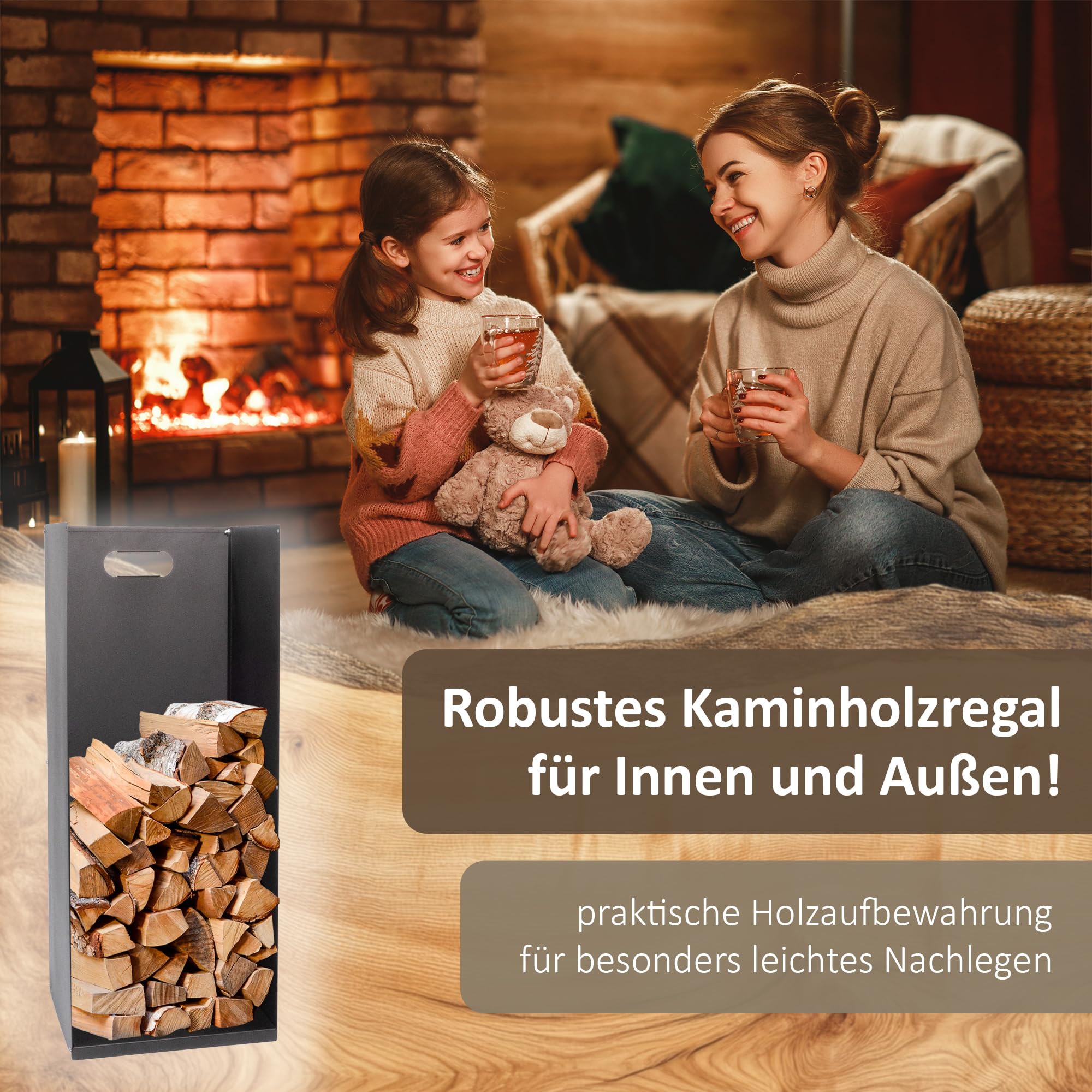 lemodo-kaminholzregal-metall-75-cm-schwarz-f-r-brennholz-und-briketts image 6