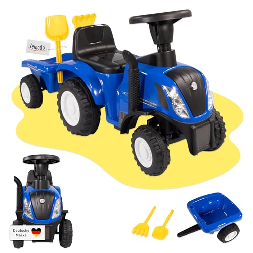 lemodo-new-holland-kindertraktor-rutschauto-mit-anh-nger-ab-1-jahr image 8