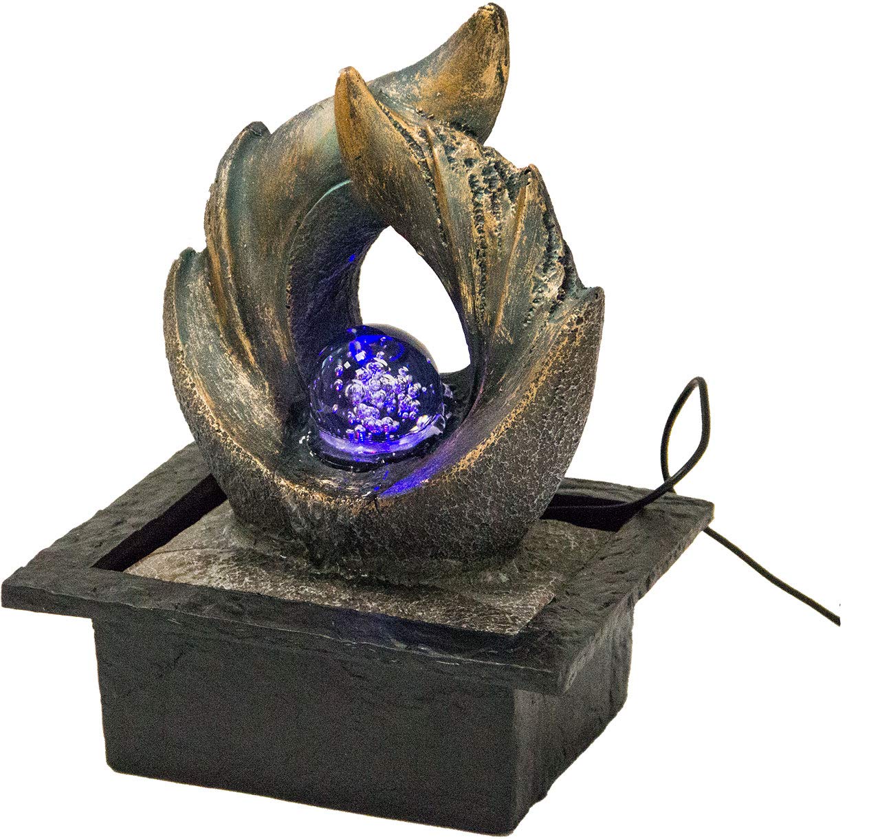 lemodo-zimmerbrunnen-elements-tischbrunnen-mit-led-wasserfall image 6