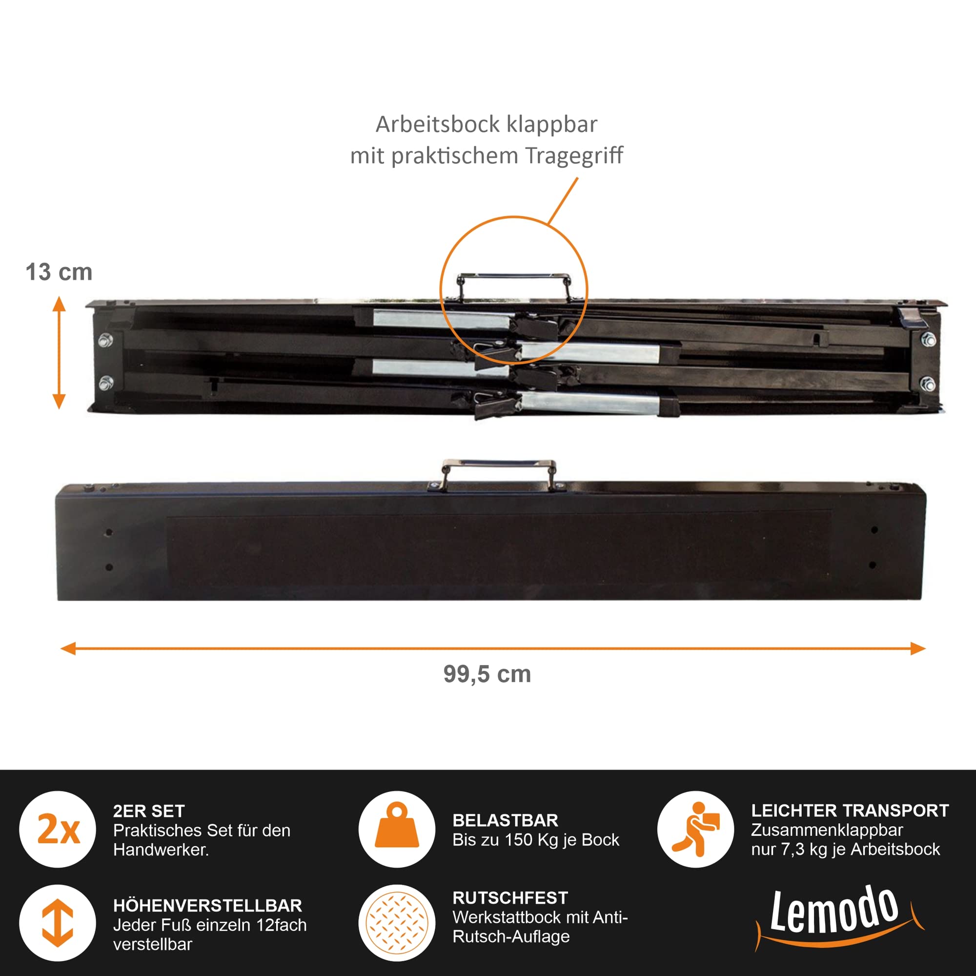 lemodo-arbeitsbock-h-henverstellbar-2er-set-stahl-klappbar-150-kg image 4