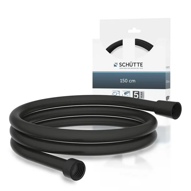 sch-tte-duschschlauch-150-cm-schwarz-matt-mit-verdrehschutz image 1