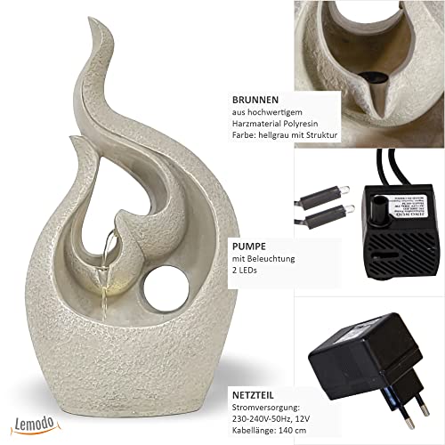 lemodo-zimmerbrunnen-tischbrunnen-fluid-optik-mit-led image 7