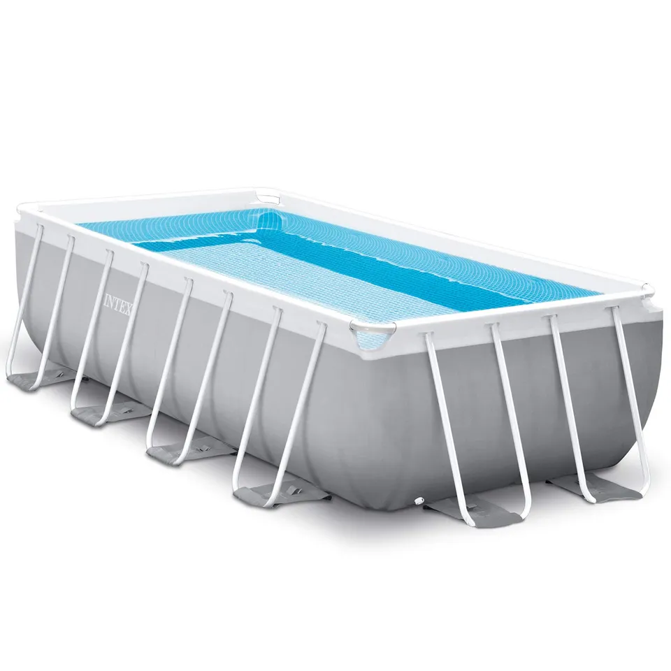 intex-prism-frame-pool-rechteckig-400-x-200-x-100-cm-komplettset-mit-filterpumpe image 1