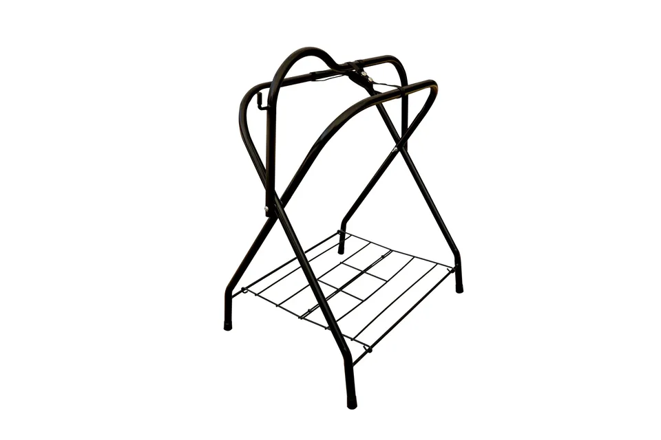 p-k-sattelst-nder-klappbar-metall-mit-ablagegitter-pferd-pony image 1