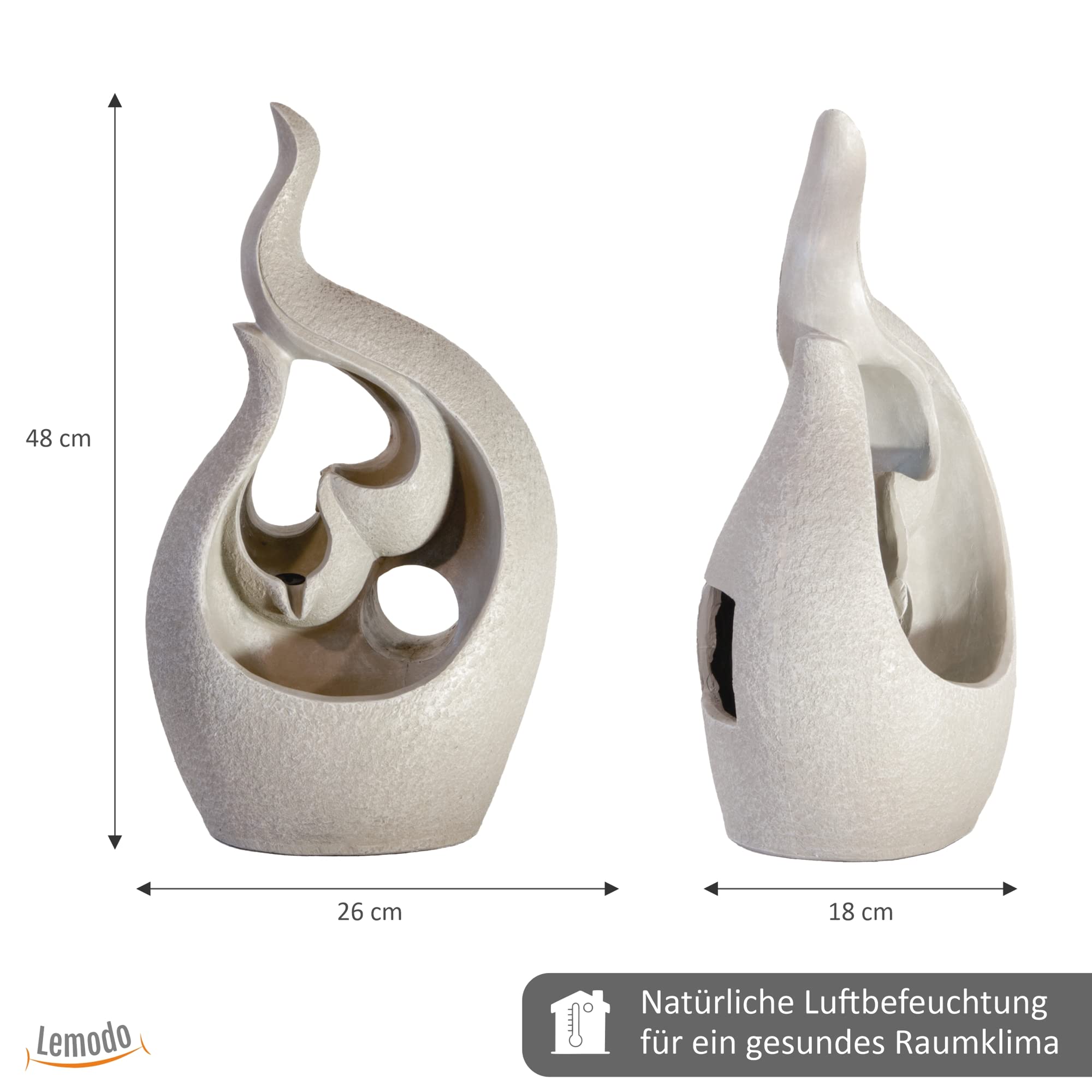 lemodo-zimmerbrunnen-tischbrunnen-fluid-optik-mit-led image 3