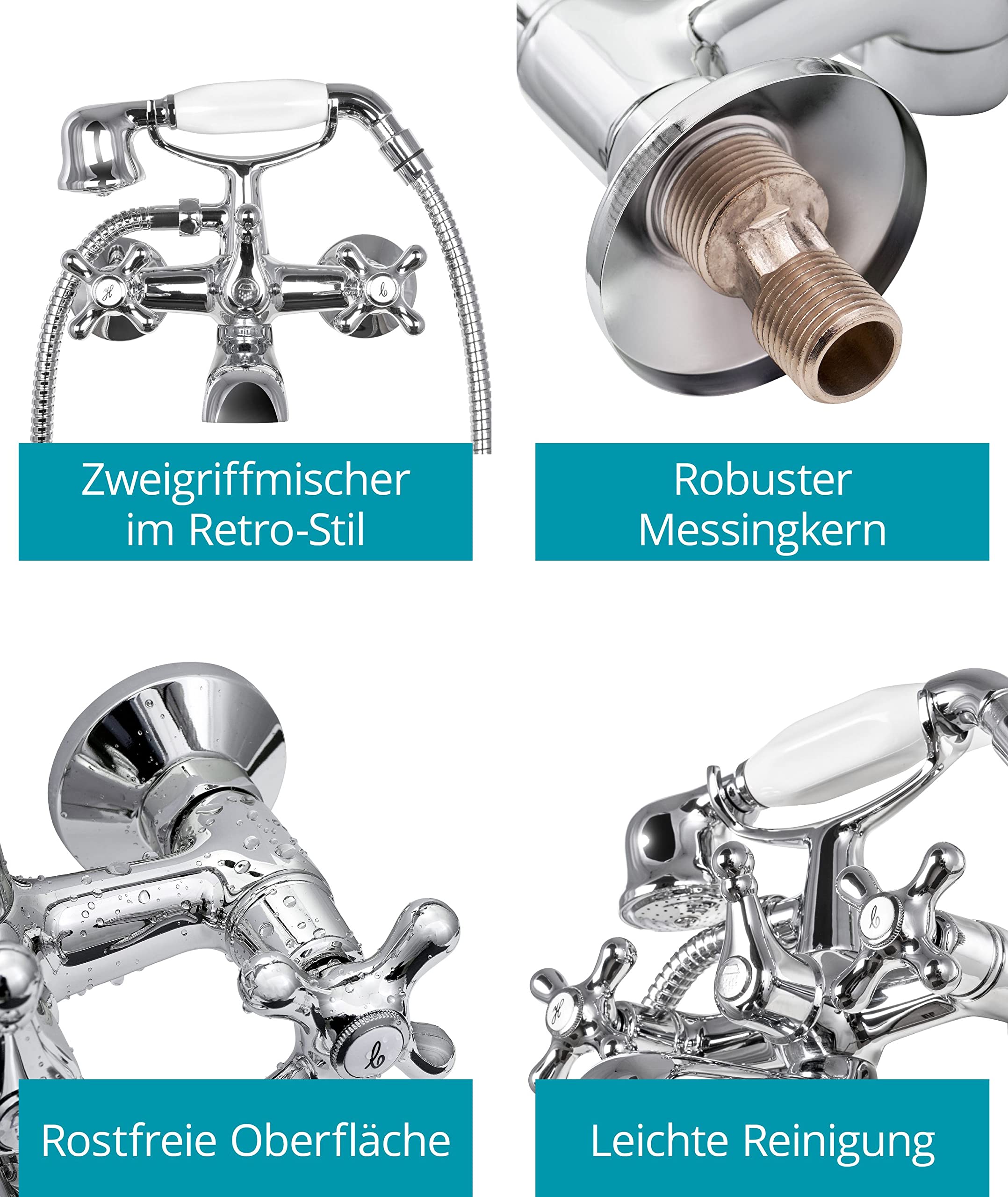 calmwaters-retro-badewannenarmatur-messing-chrom-mit-handbrause image 2