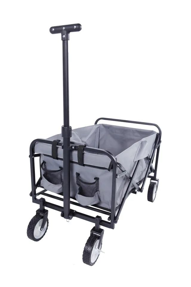 lemodo-faltbarer-bollerwagen-gartenwagen-bis-80-kg-mit-teleskopgriff image 1