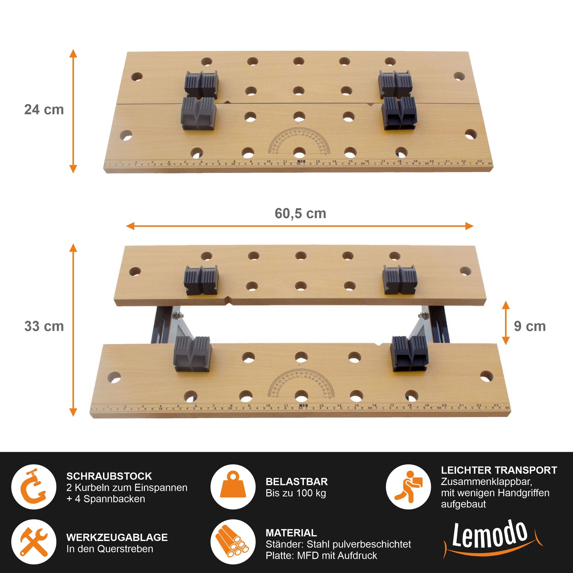lemodo-werkbank-klappbar-60-5-cm-spanntisch-100-kg image 5