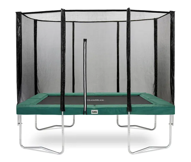lemodo-salta-combo-trampolin-rechteckig-305-x-214-cm-mit-sicherheitsnetz-gr-n-pi image 1