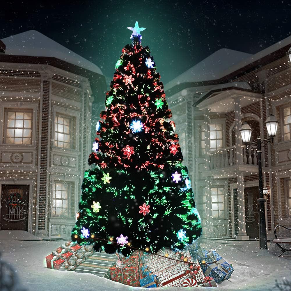 fivmen-k-nstlicher-weihnachtsbaum-240-cm-glasfaser-farbwechsel image 2
