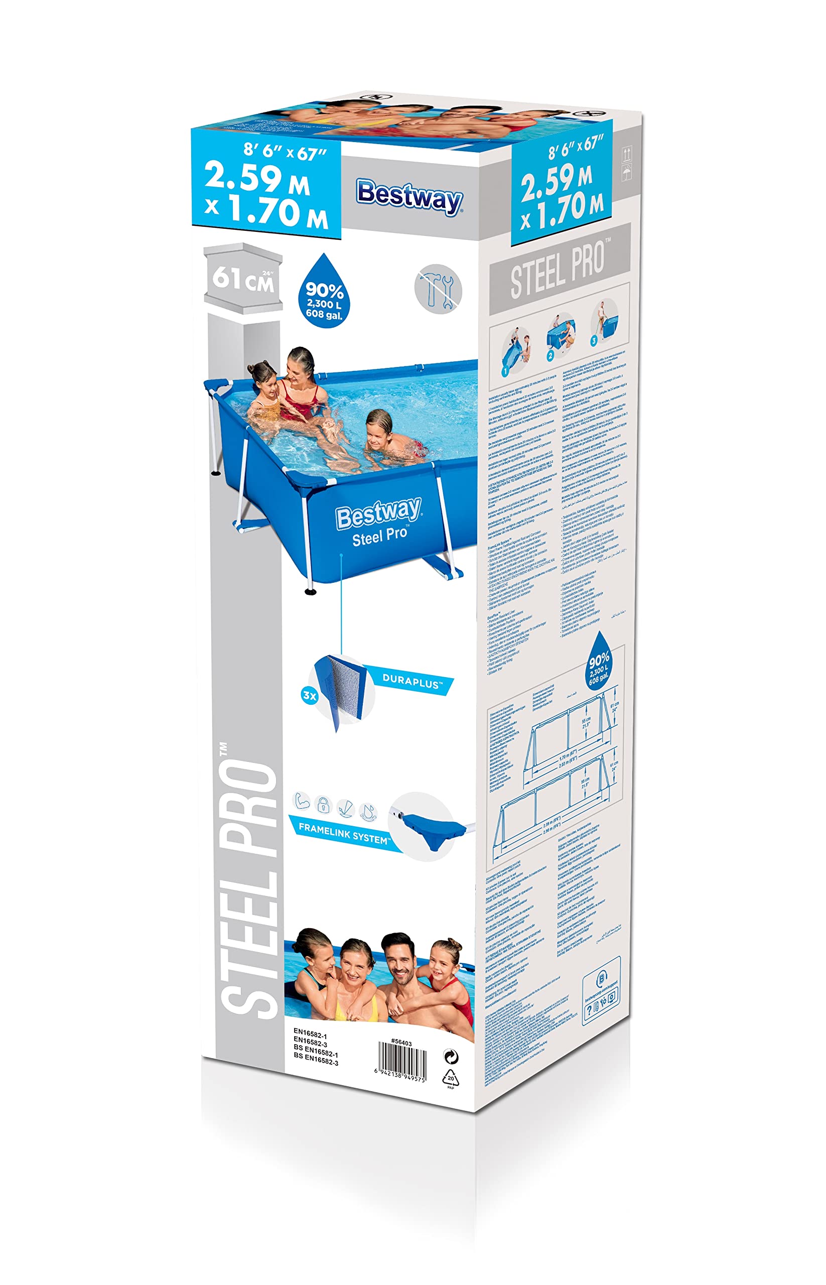 bestway-steel-pro-aufstellpool-259x170x61-ohne-pumpe-blau image 3