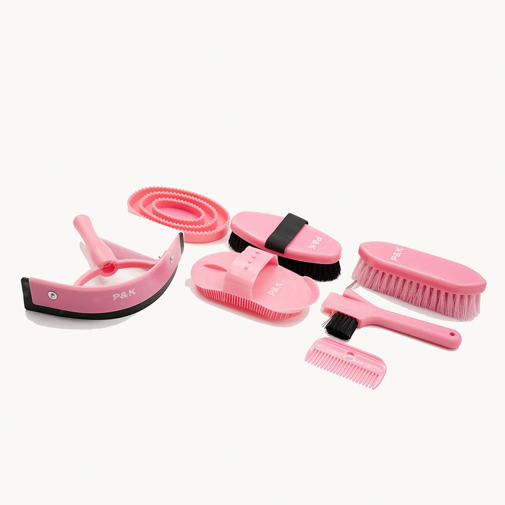p-k-pferdepflege-set-putzset-in-pink-mit-tasche image 4