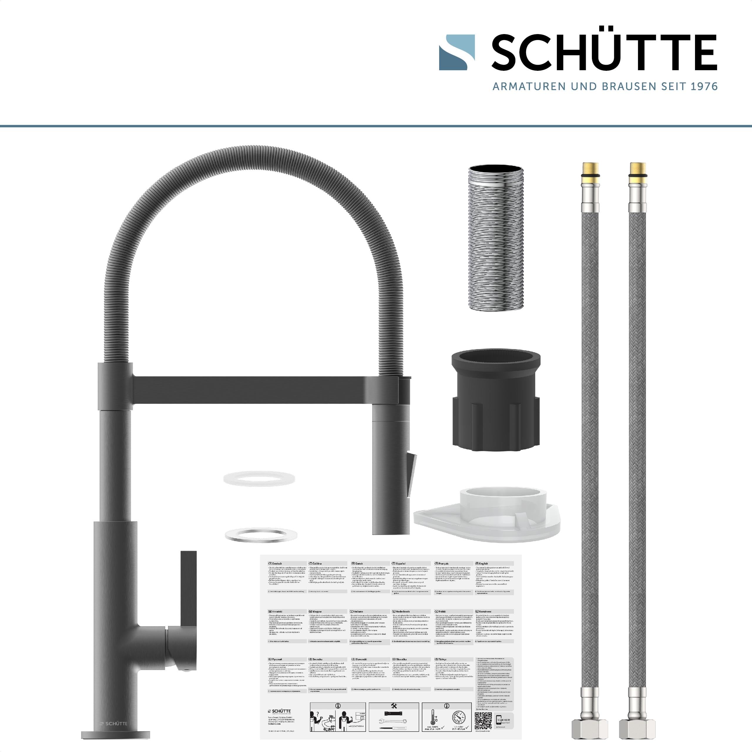 sch-tte-miami-79142-k-chenarmatur-mit-ausziehbarer-geschirrbrause-360-graphit image 6