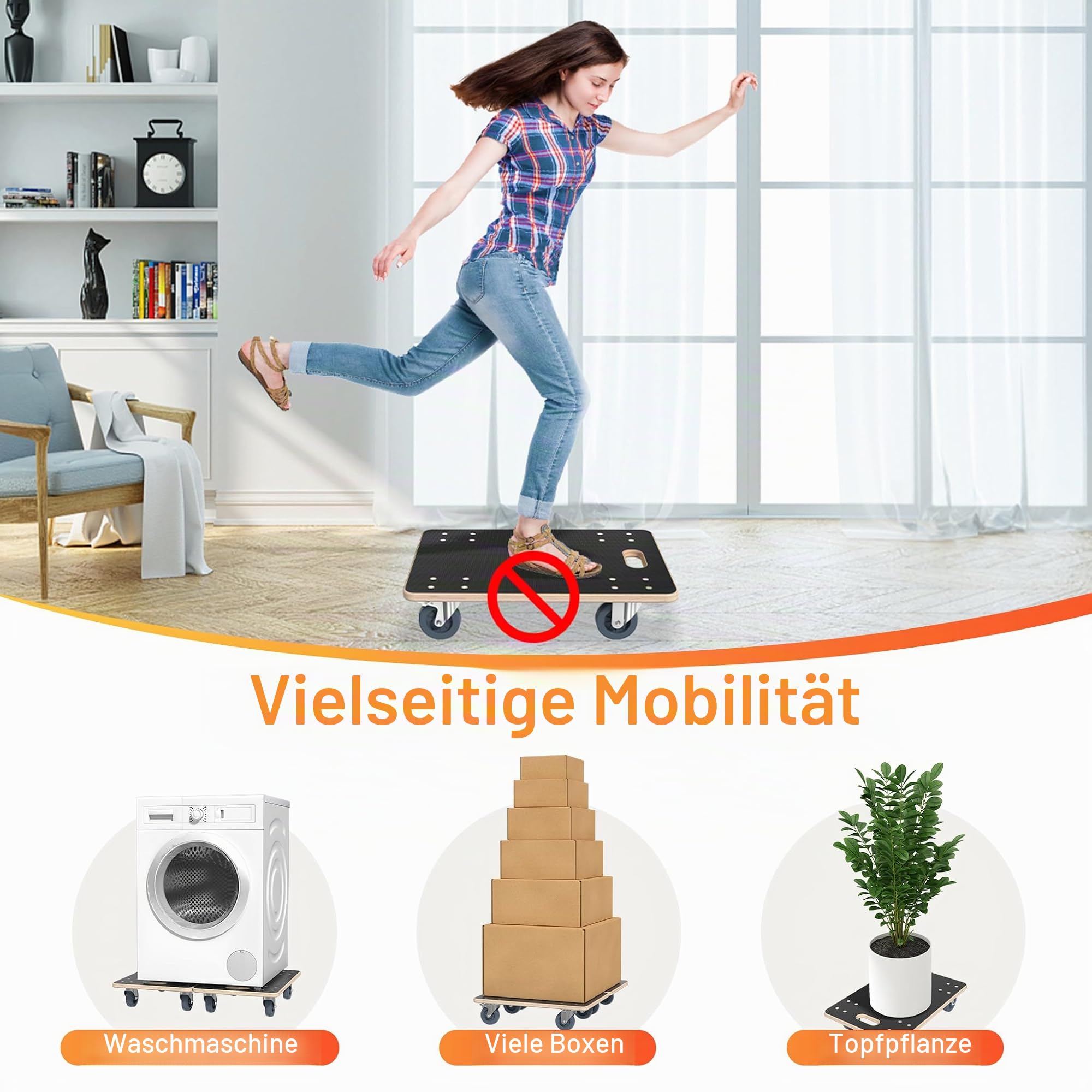 fivmen-rollbrett-m-belroller-60x40-cm-mit-bremse-bis-200-kg image 6