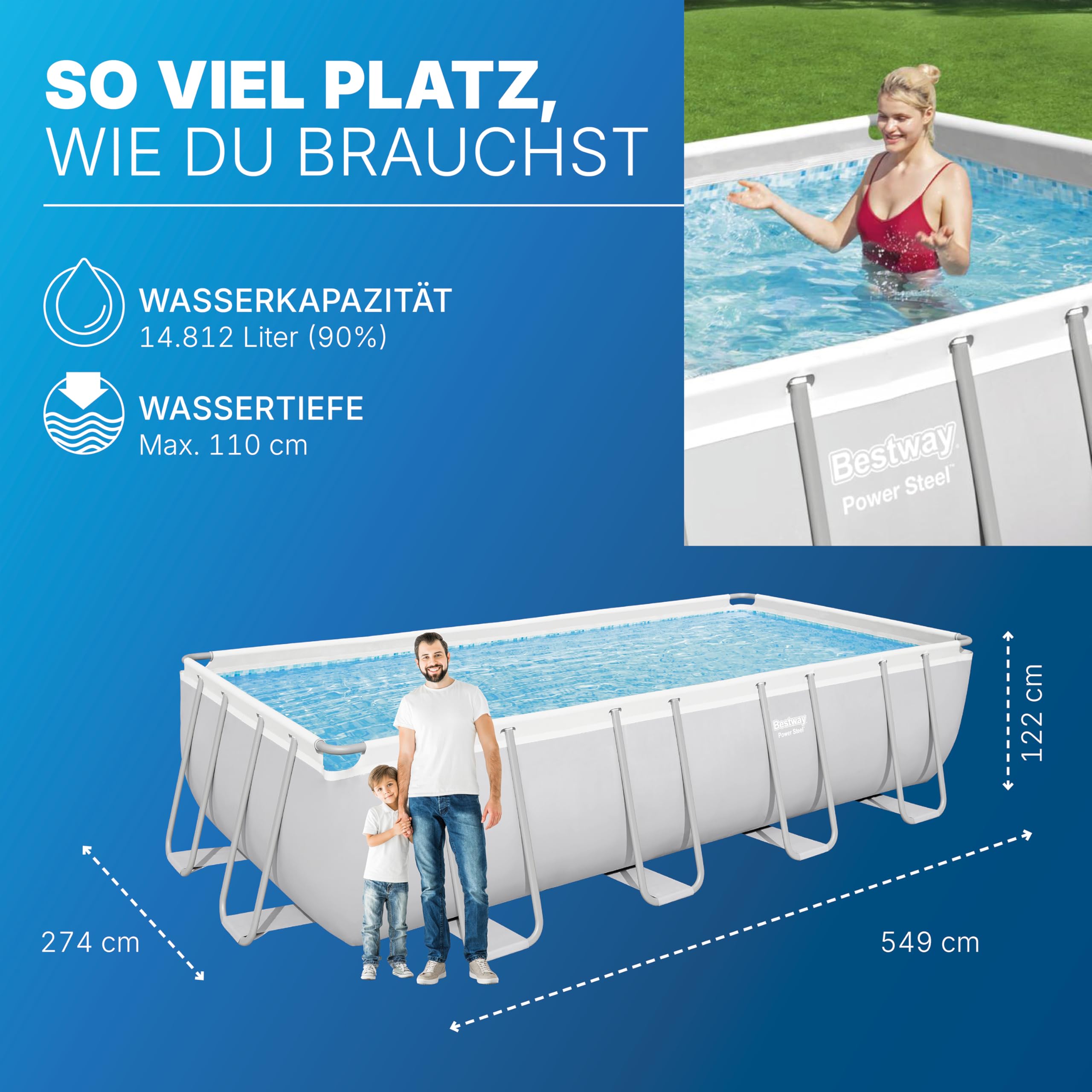 lemodo-bestway-power-steel-frame-pool-set-549x274x122-cm-eckig-mit-sandfilter image 5