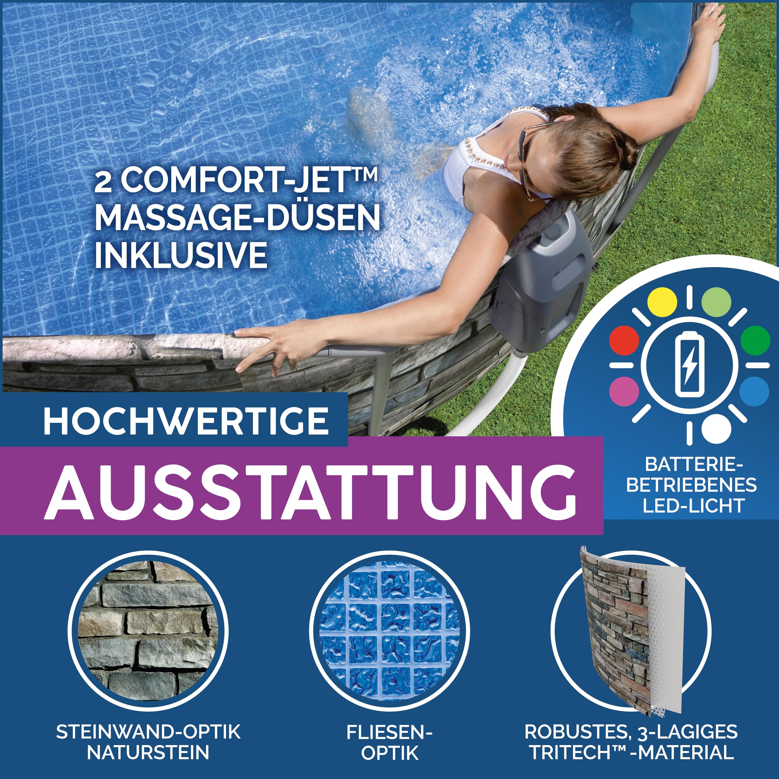 bestway-power-steel-comfort-jet-frame-pool-set-oval-610-x-366-x-122-cm-steinwand image 4