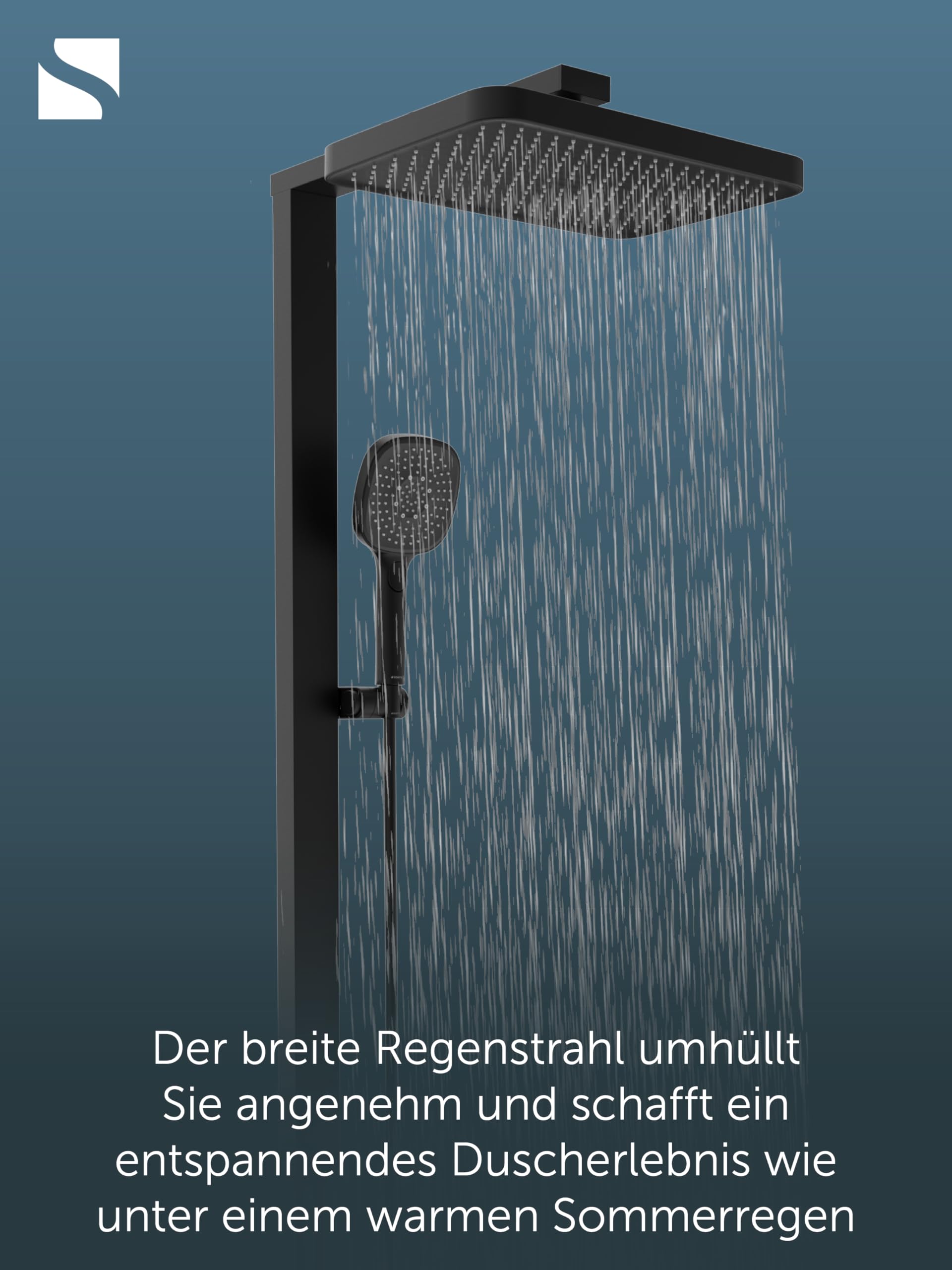 sch-tte-la-palma-duschsystem-ohne-armatur-36x24-cm-edelstahl-schwarz image 3