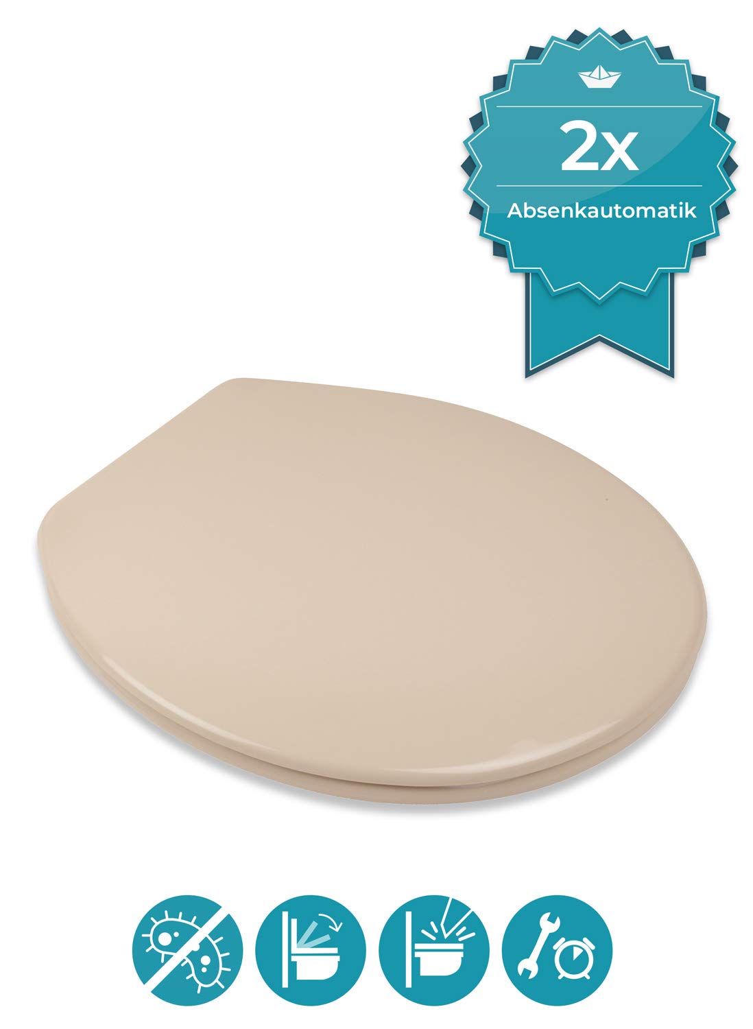 calmwaters-wc-sitz-essential-soft-beige-bahamabeige-duroplast-mit-absenkautomati image 4