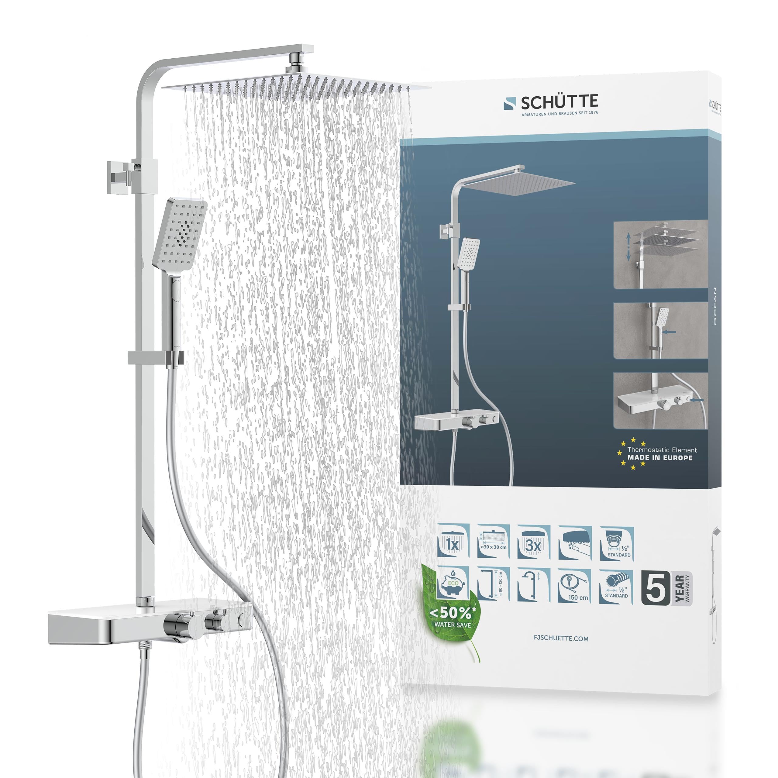sch-tte-ocean-duschsystem-mit-thermostat-30x30-cm-kopfbrause-und-glasablage image 1
