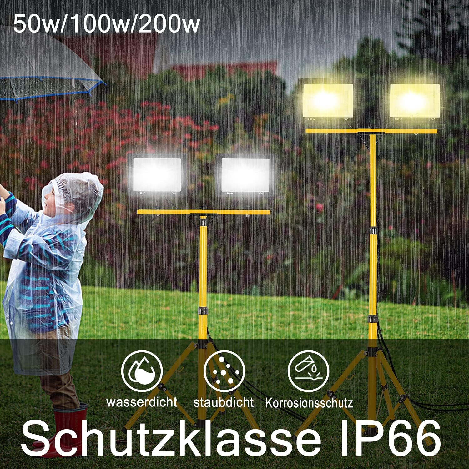 fivmen-baustrahler-2x200w-led-mit-stativ-arbeitsleuchte-16000lm-ip66-kaltwei image 6