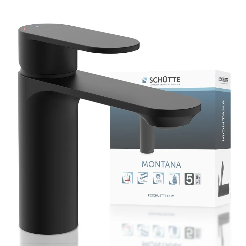 sch-tte-montana-waschtischarmatur-schwarz-mit-ablaufgarnitur image 1