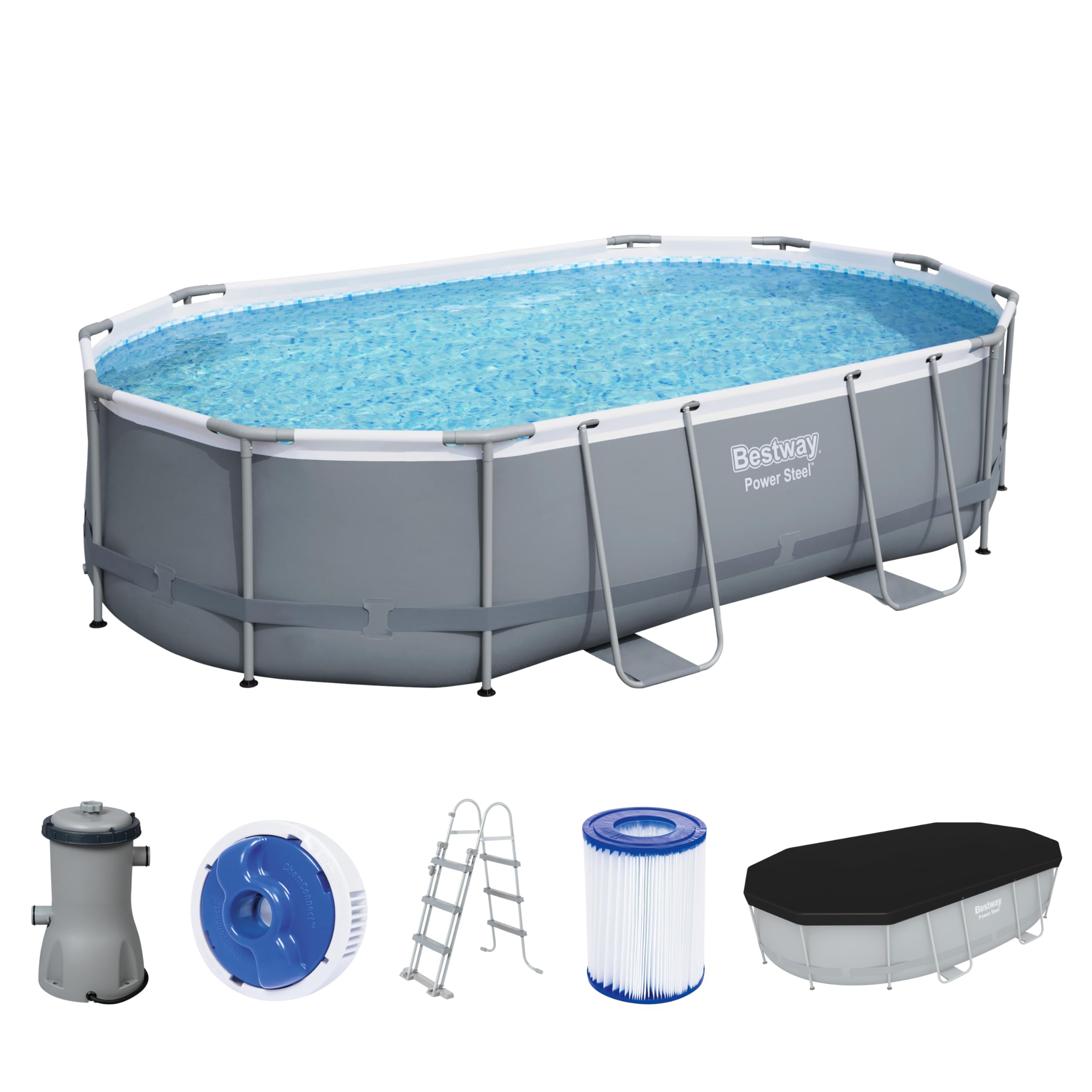 lemodo-bestway-power-steel-frame-pool-set-488x305x107-cm-oval-mit-filterpumpe image 1