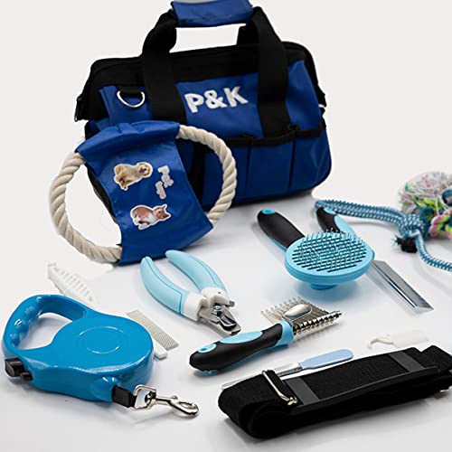 p-k-15-teiliges-tierpflege-spielset-blau-f-r-hunde image 7