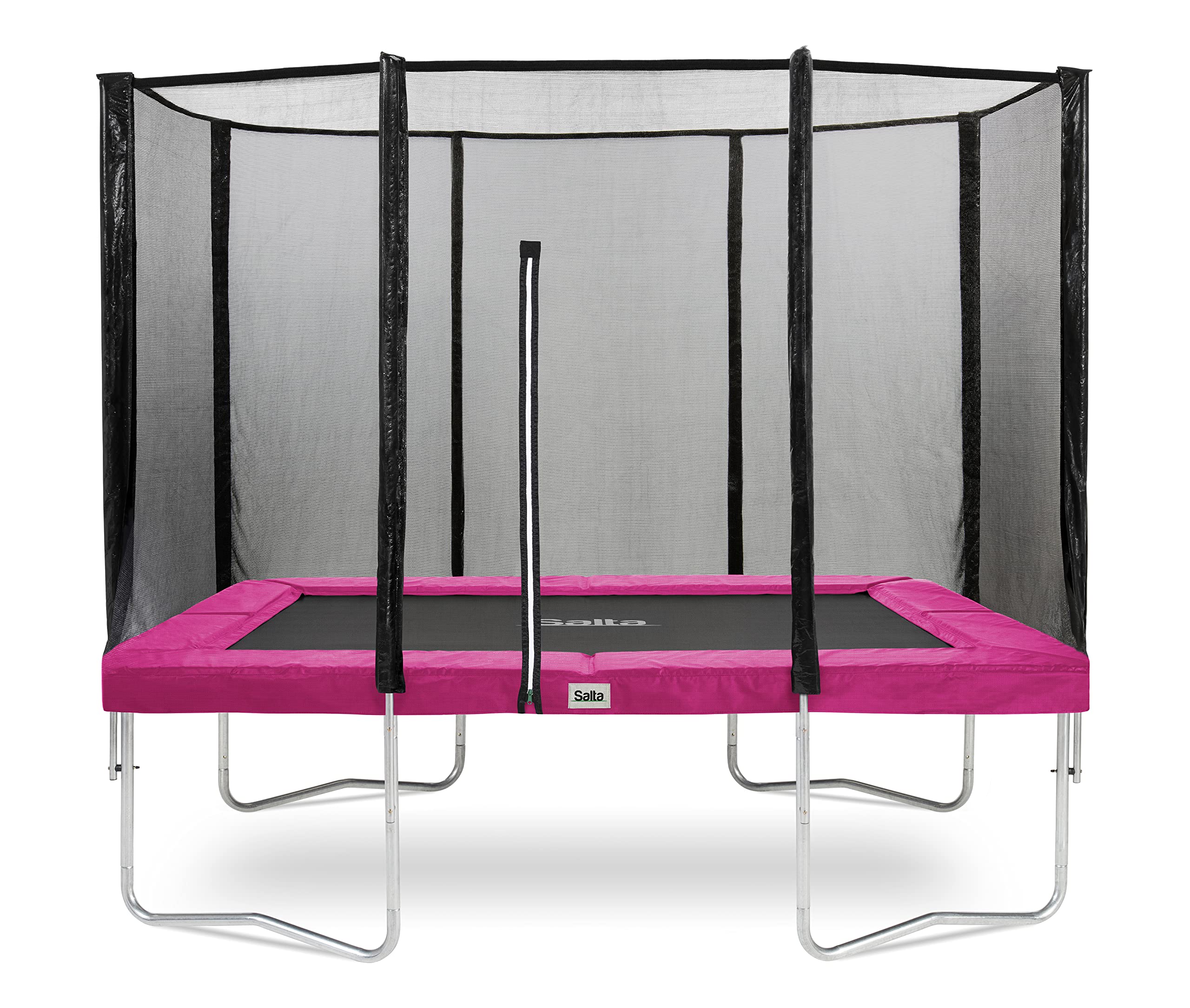 salta-combo-trampolin-rechteckig-305x214-cm-mit-netz-gr-n-pink image 1