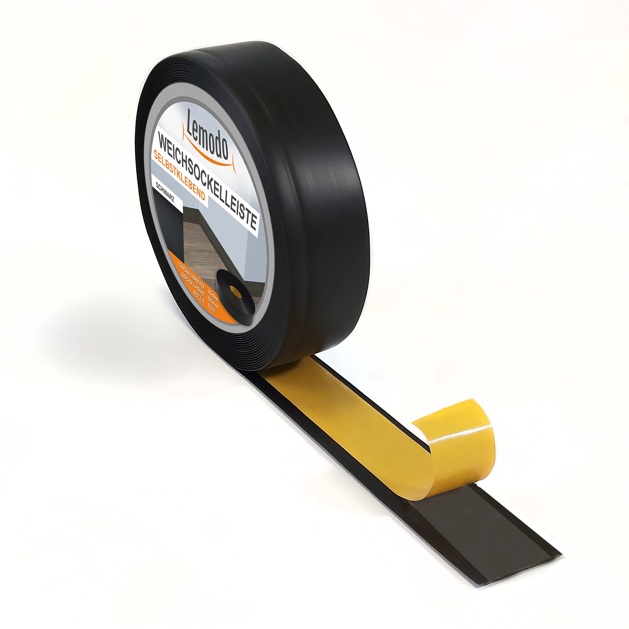 lemodo-sockelleiste-selbstklebend-5-m-wei-50-x-15-mm-weichsockelleiste-pvc image 8