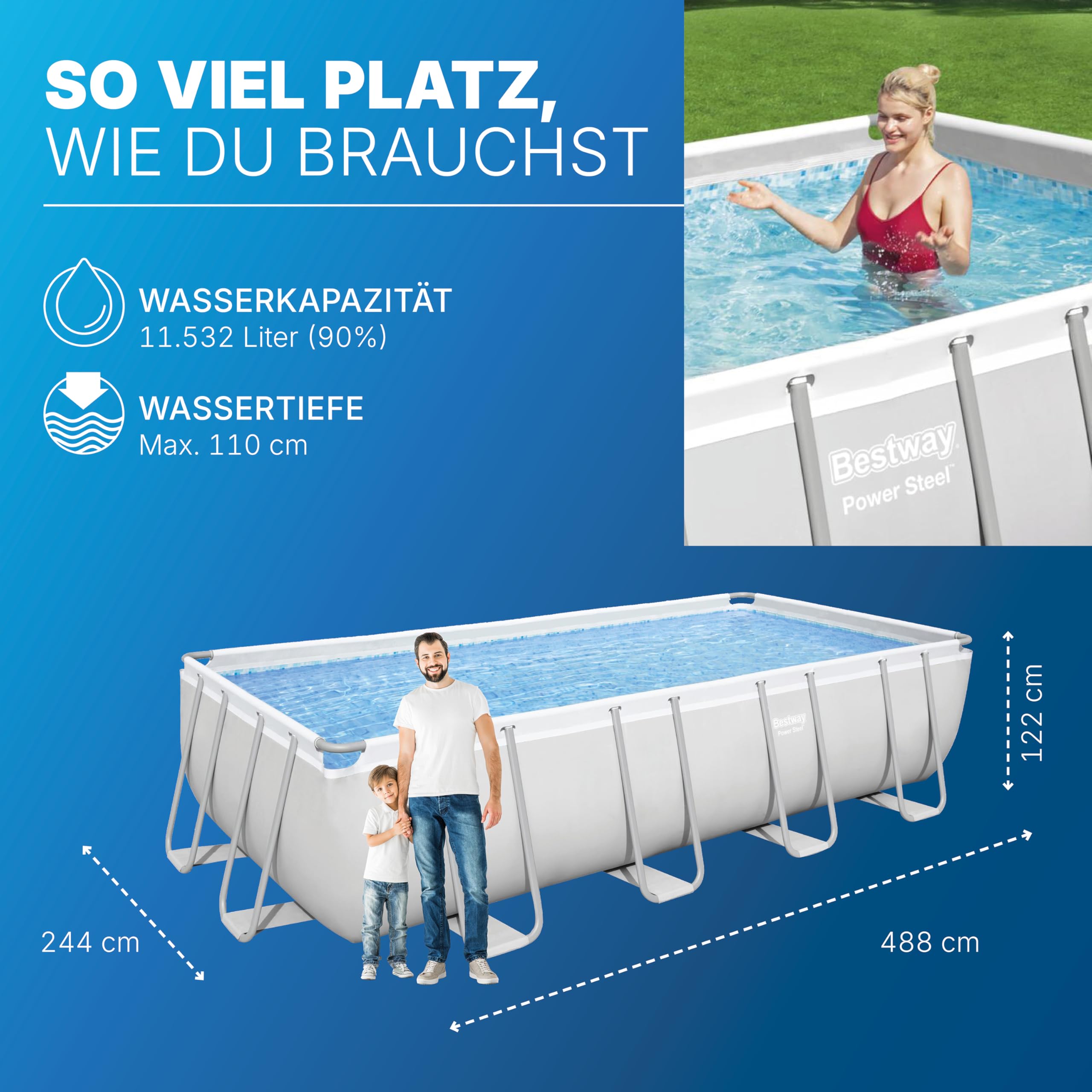 bestway-power-steel-pool-set-56671-eckig-488x244x122-cm-mit-sandfilter image 3