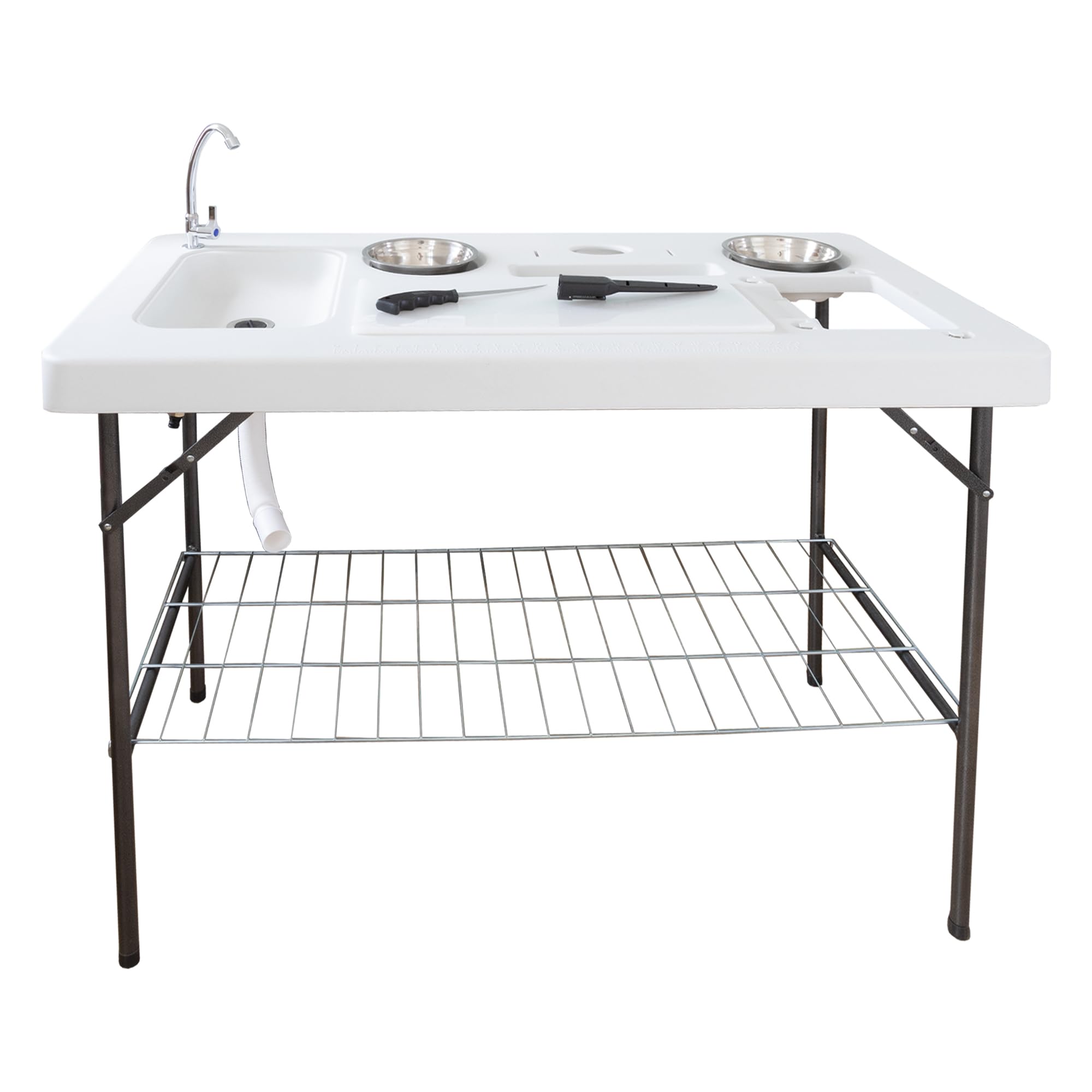 lemodo-klappbarer-filetiertisch-mit-filetierbrett-und-camping-sp-le-2-sch-sseln image 1