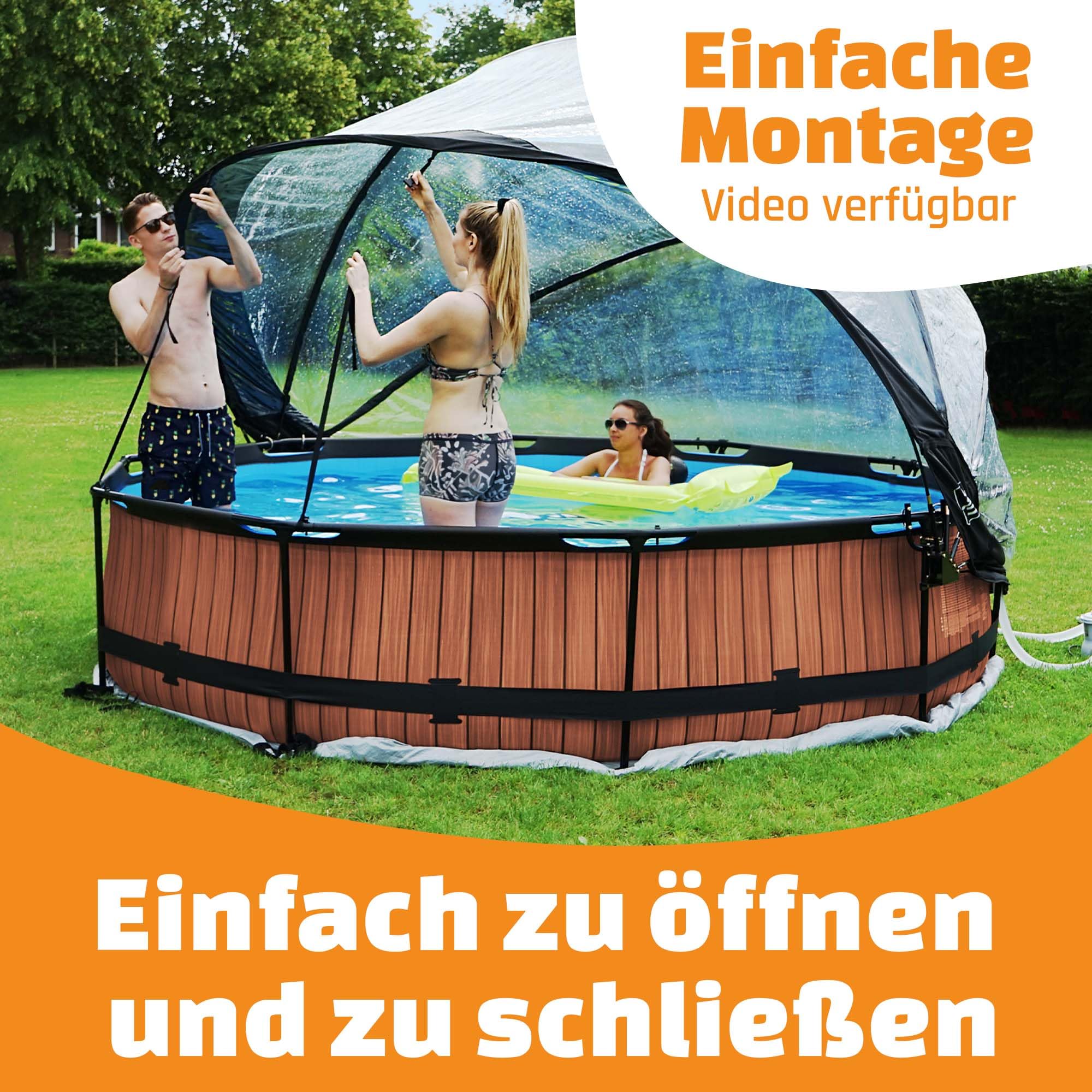 exit-toys-eco-pool-dome-eco-244-cm-transparent-f-r-rundpool-240-255-cm image 5