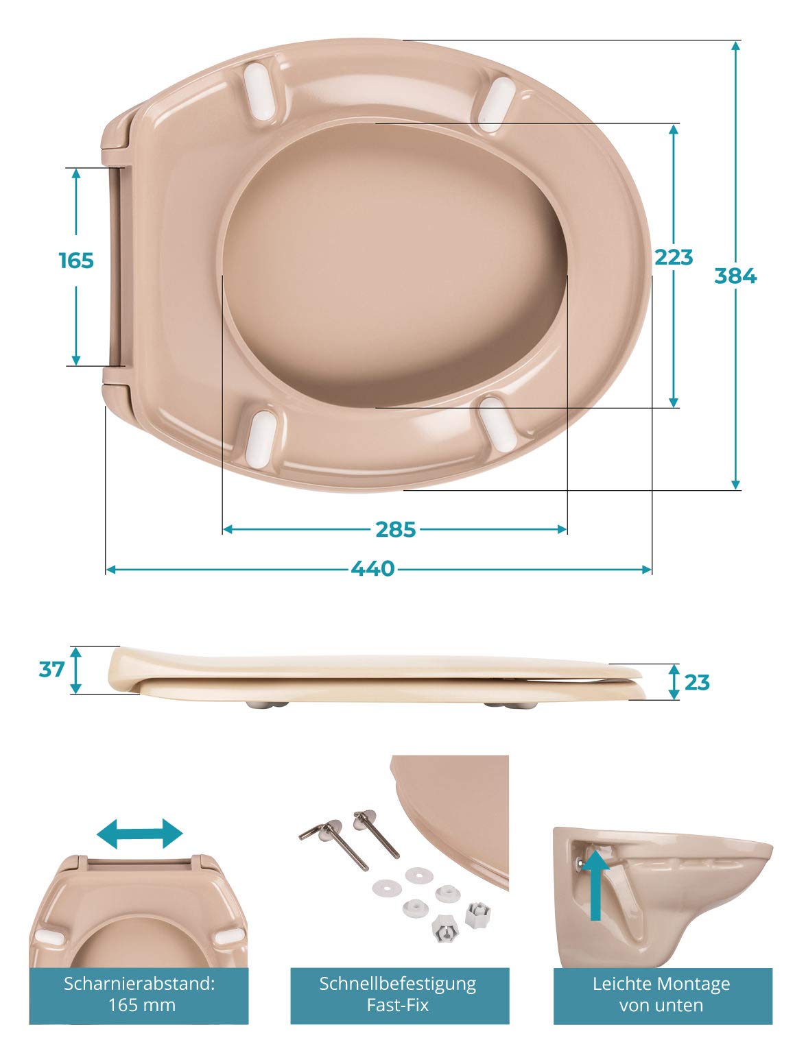 calmwaters-essential-soft-wc-sitz-o-form-beige-bahamabeige-antibakteriell-duropl image 6