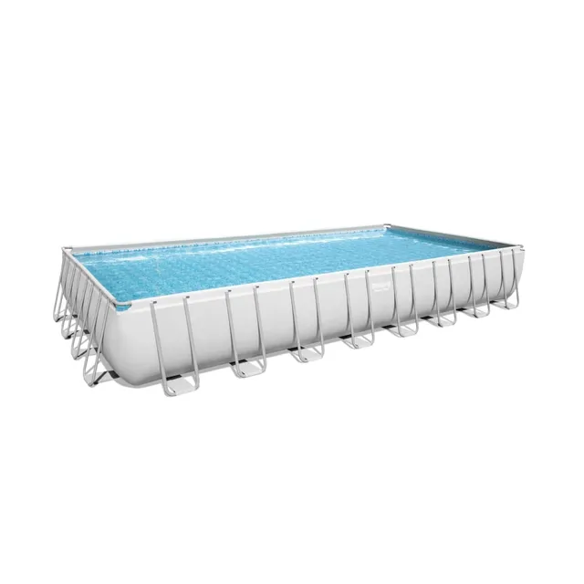 bestway-power-steel-frame-pool-set-eckig-956x488x132-cm-mit-sandfilter image 1