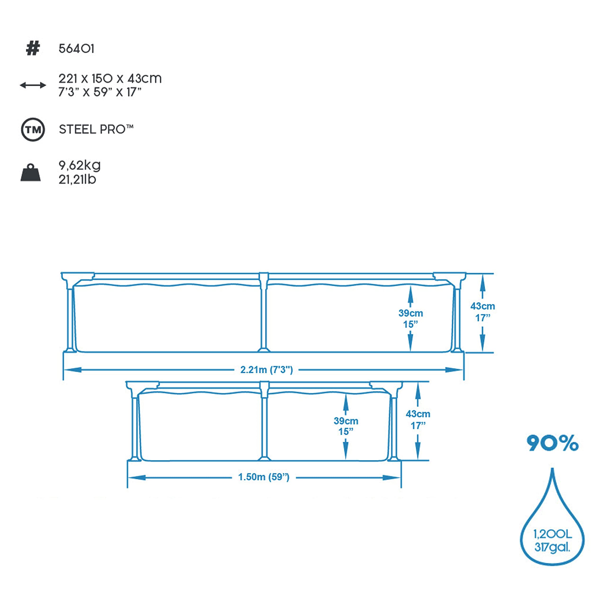 bestway-steel-pro-aufstellpool-ohne-pumpe-221-x-150-x-43-cm-eckig-blau image 4