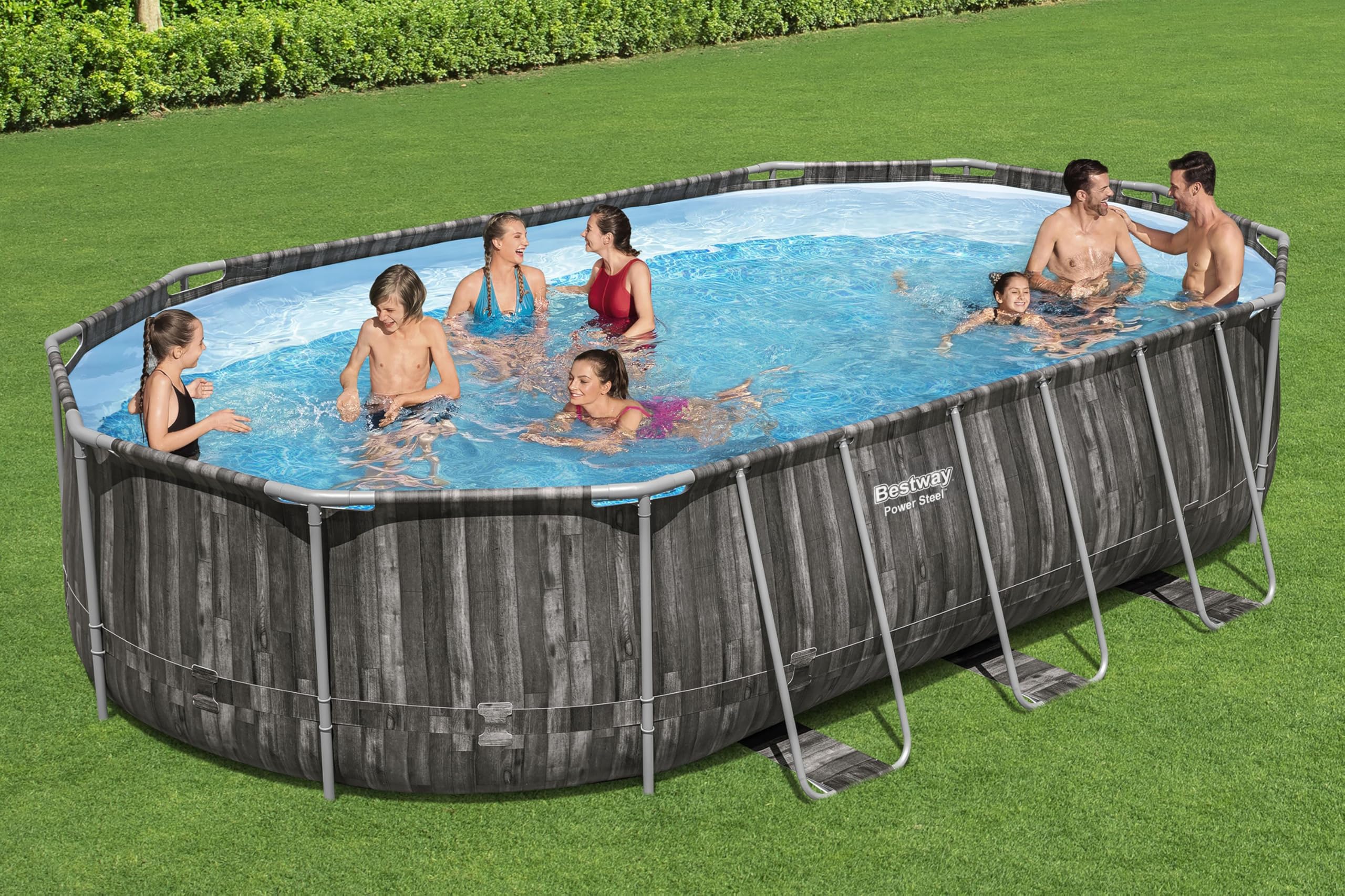 bestway-power-steel-frame-pool-oval-610-x-366-x-122-cm-komplett-set image 2
