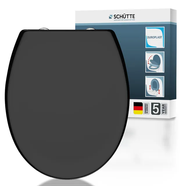 sch-tte-oval-wc-sitz-schwarz-mit-absenkautomatik-200-kg image 1