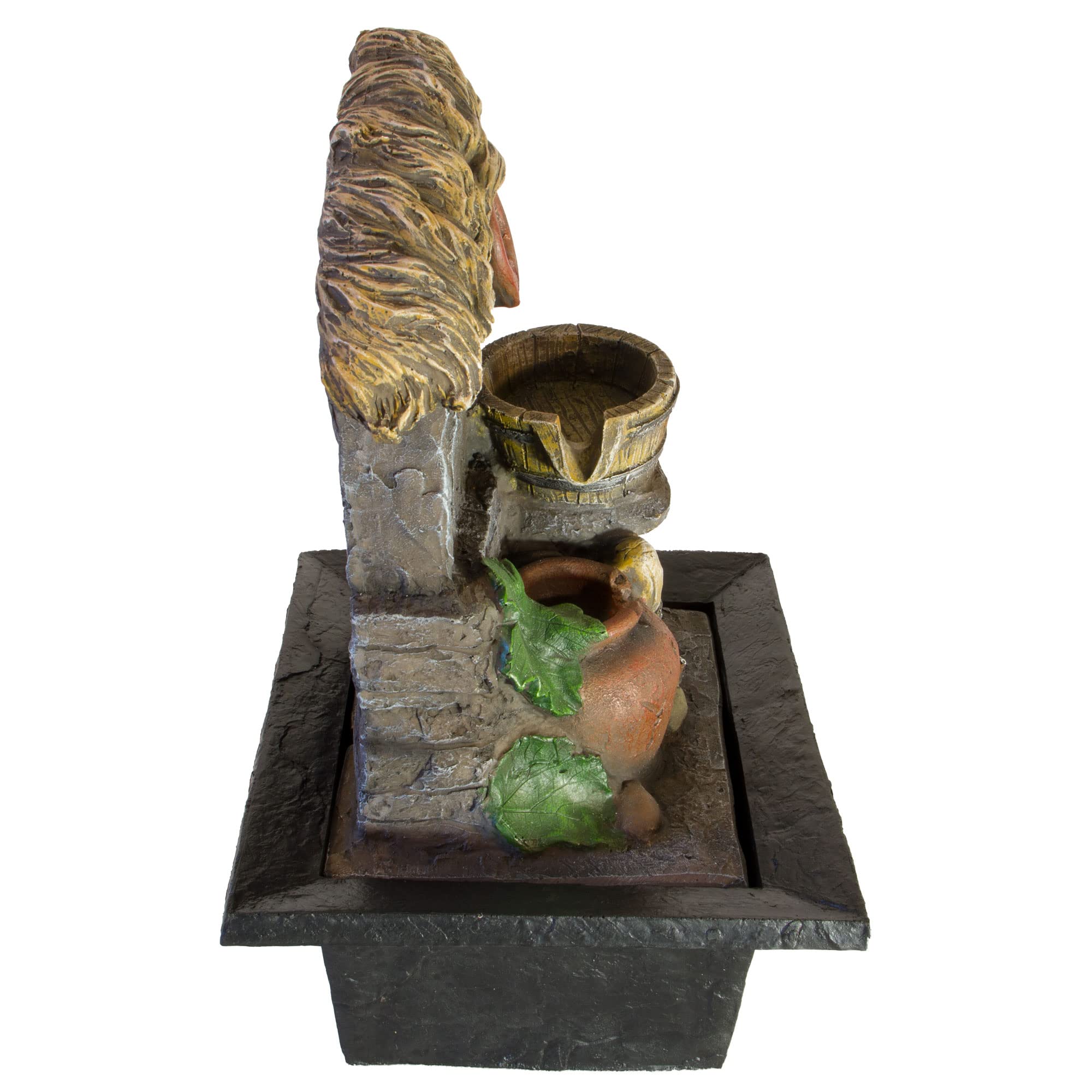 lemodo-nativ-zimmerbrunnen-toskana-mit-led-tischbrunnen-grau image 8