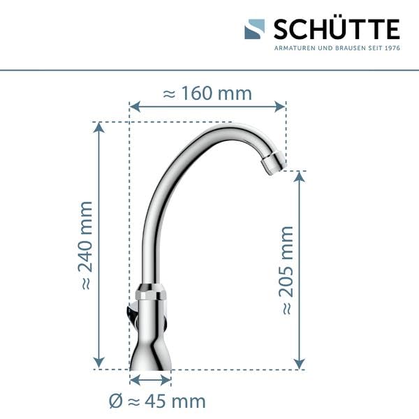 sch-tte-19115-kaltwasser-standhahn-chrom-schwenkbarer-kaltwasserhahn-f-r-becken image 4