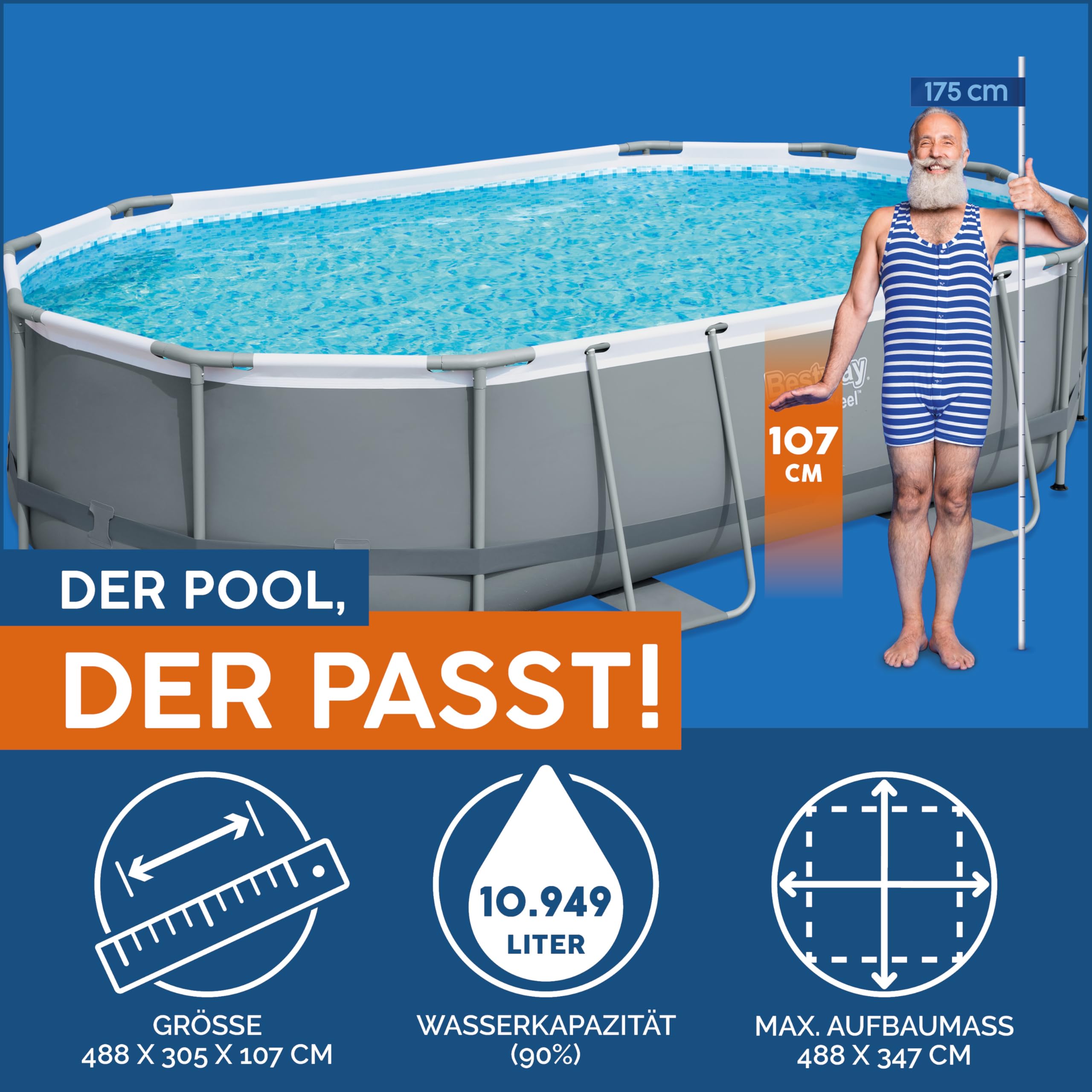 lemodo-bestway-power-steel-frame-pool-set-488x305x107-cm-oval-mit-filterpumpe image 3