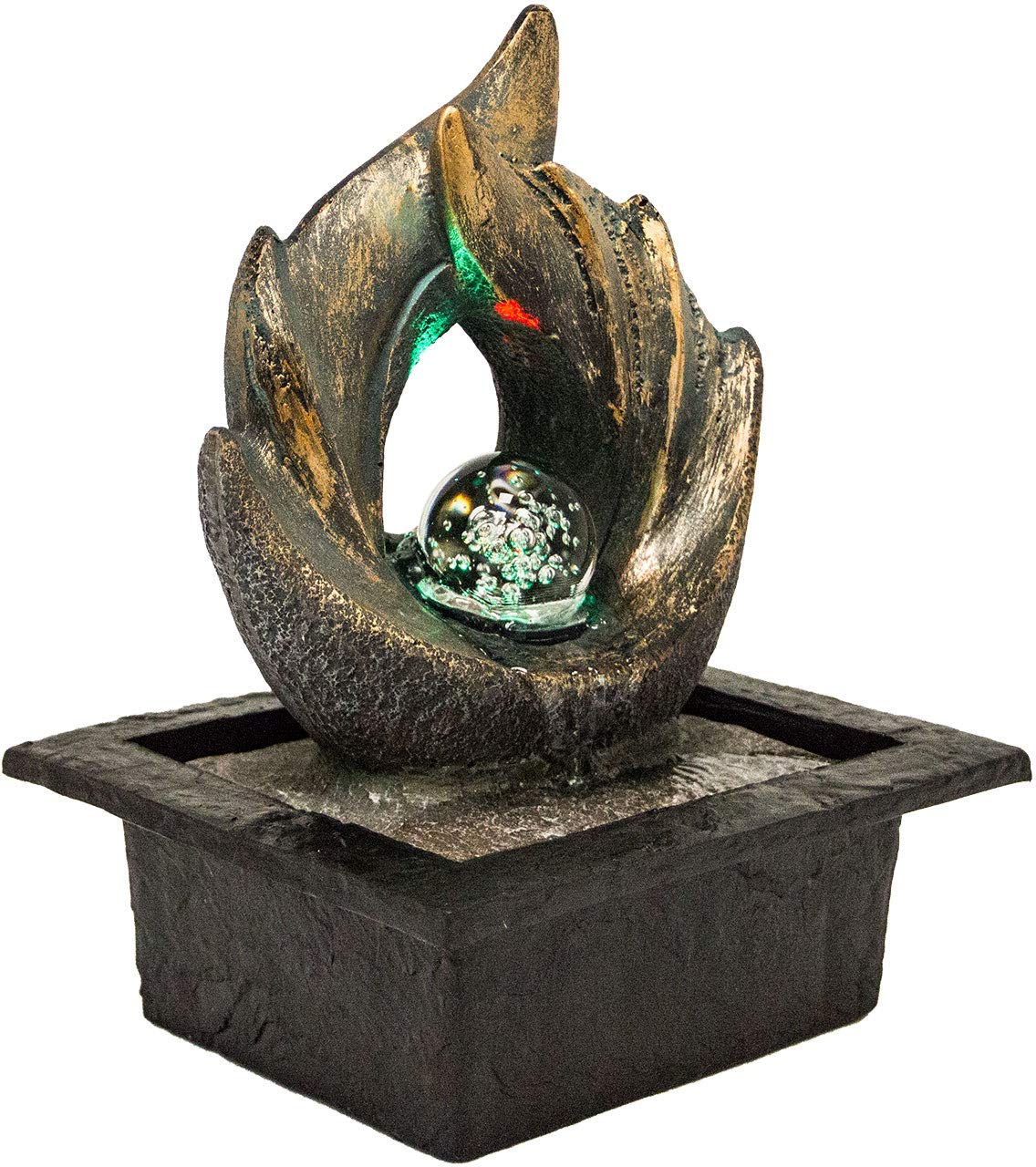 lemodo-zimmerbrunnen-elements-tischbrunnen-mit-led-wasserfall image 7