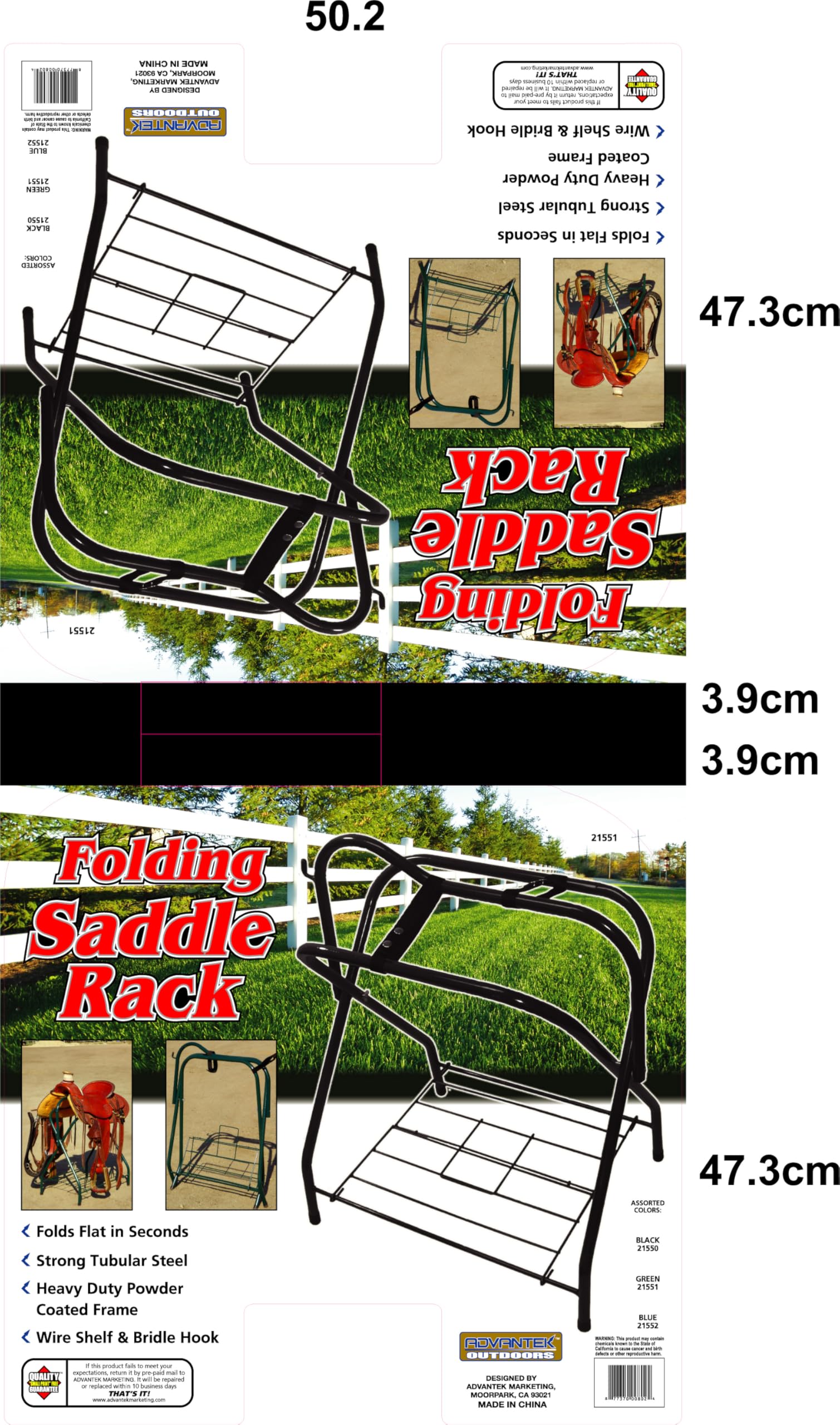 p-k-sattelst-nder-klappbar-metall-mit-ablagegitter-pferd-pony image 4