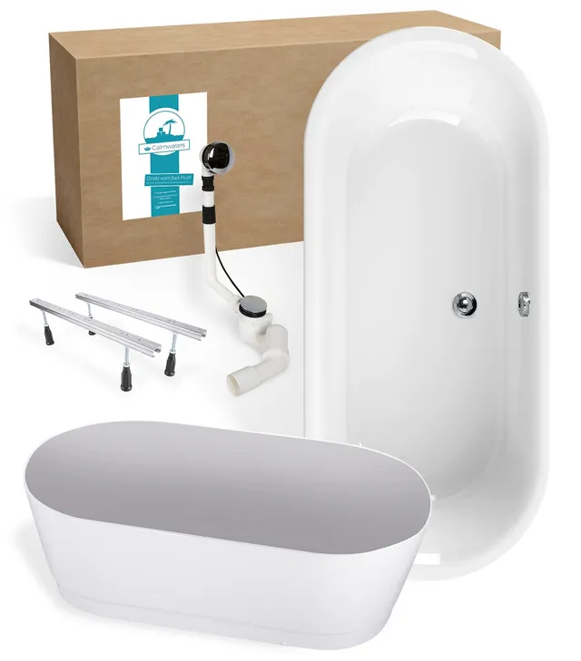 calmwaters-honest-badewanne-freistehend-180x80-komplettset-wei-duowanne image 1