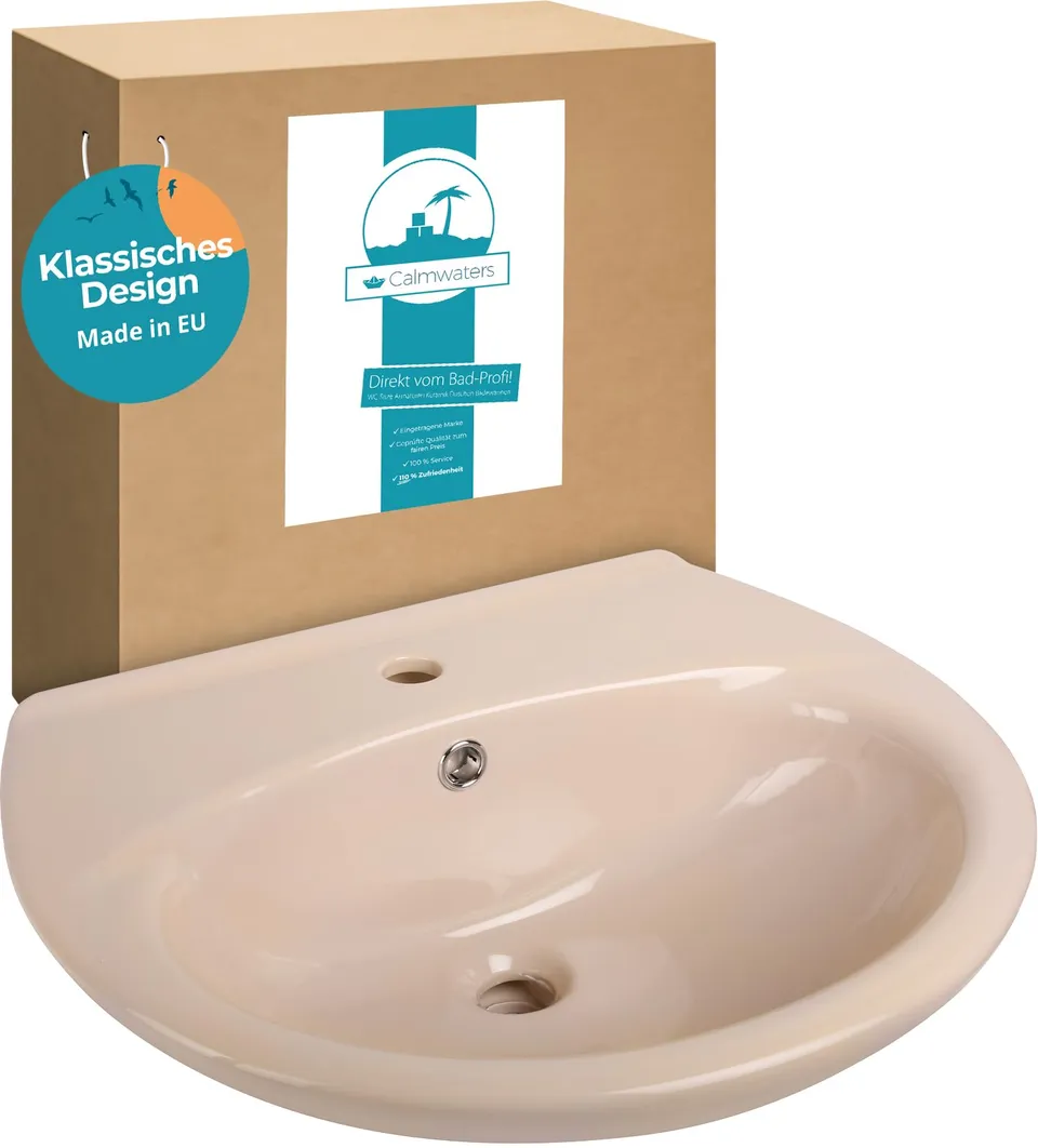 calmwaters-ovales-waschbecken-60-x-50-cm-beige-bahamabeige-mit-hahnloch image 1
