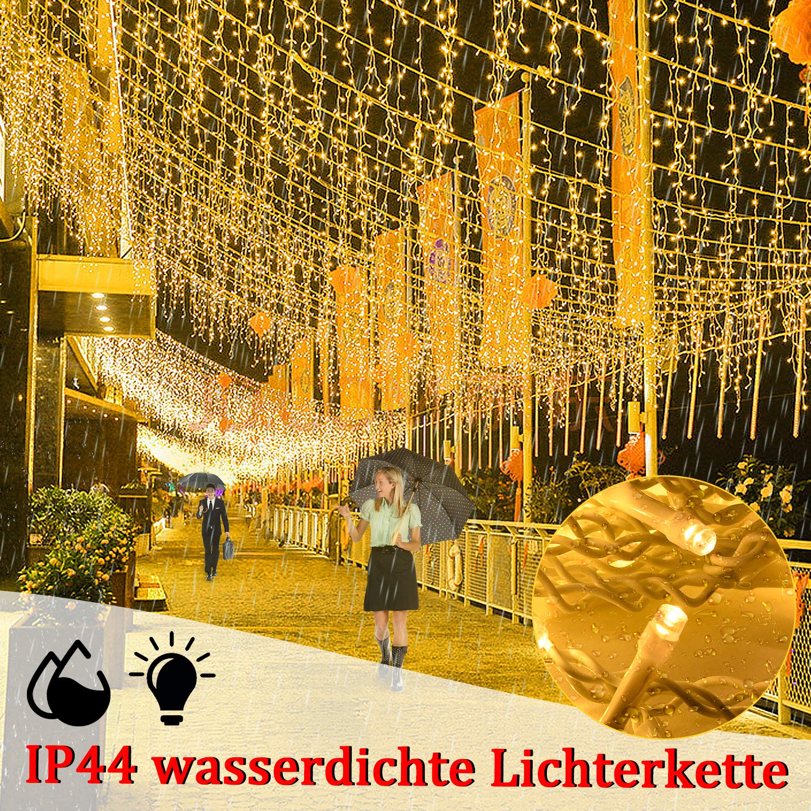 fivmen-lichtervorhang-10-m-400-led-warmwei-8-modi-ip44 image 4