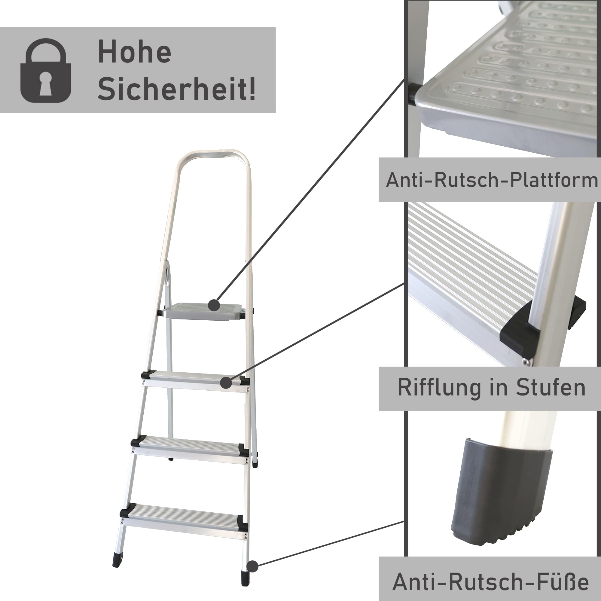 lemodo-trittleiter-4-stufen-aluminium-klappbar-bis-150-kg image 2